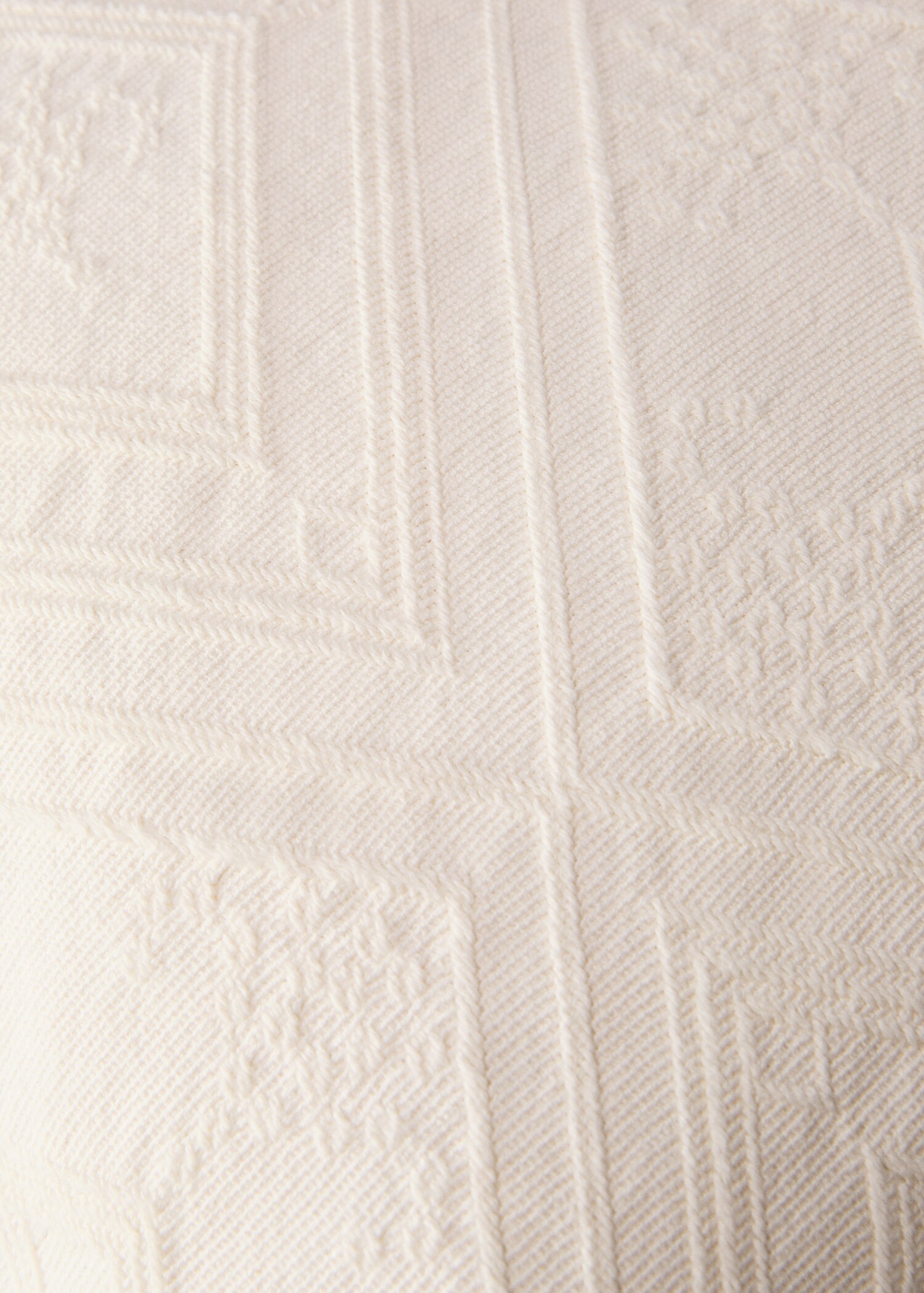 Funda cojín algodón jacquard rombos 60x60 cm - Detalle del artículo 4