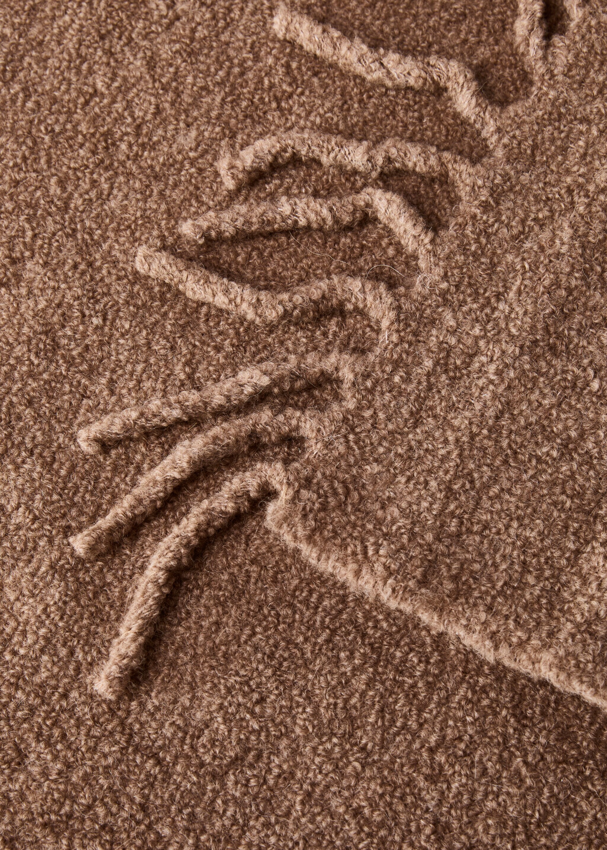 Blanket with bouclé texture - Details of the article 1