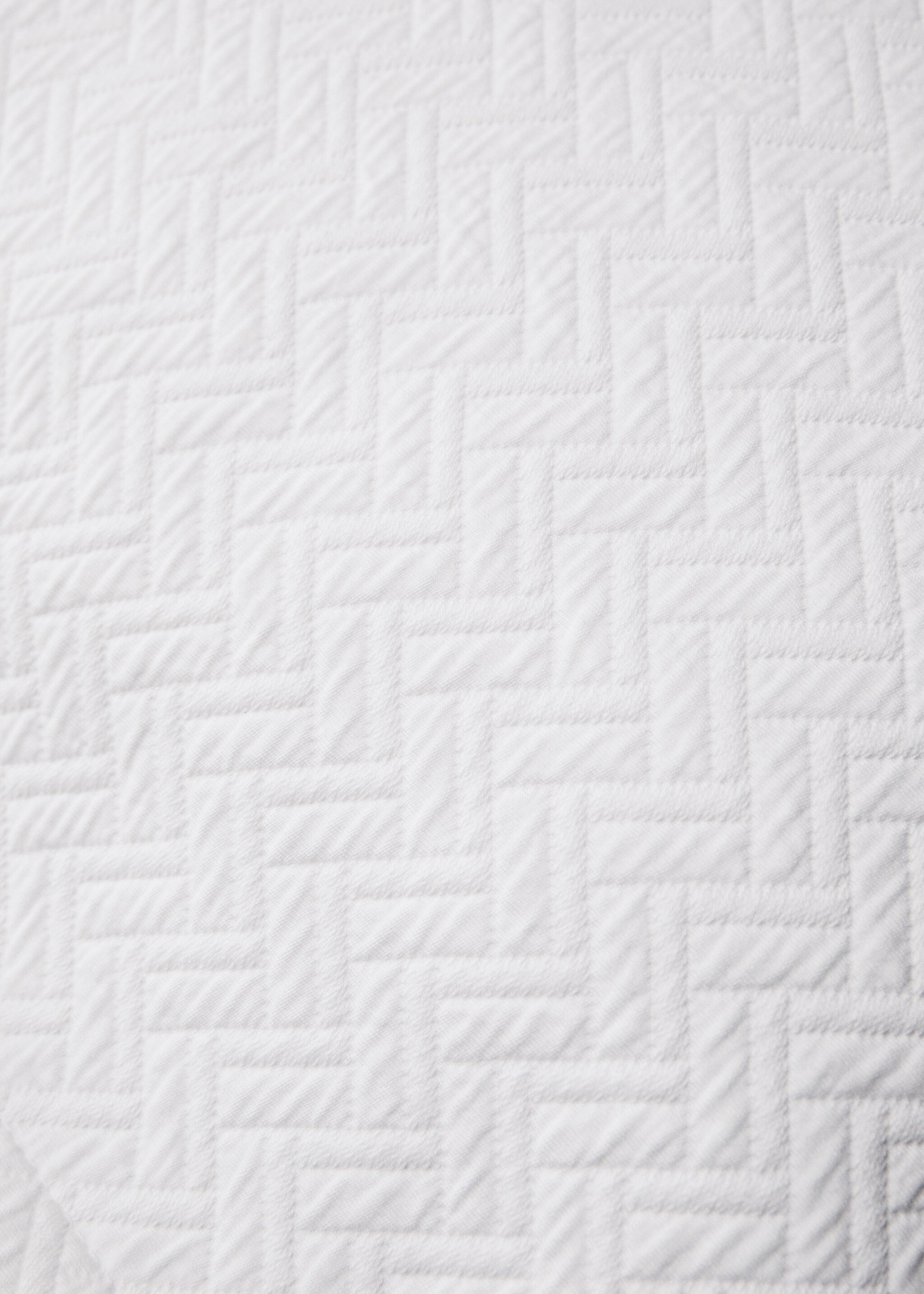 Kopfkissenbezug aus Baumwolle mit geometrischem Jacquardmuster, 50 x 50 cm - Detail des Artikels 3