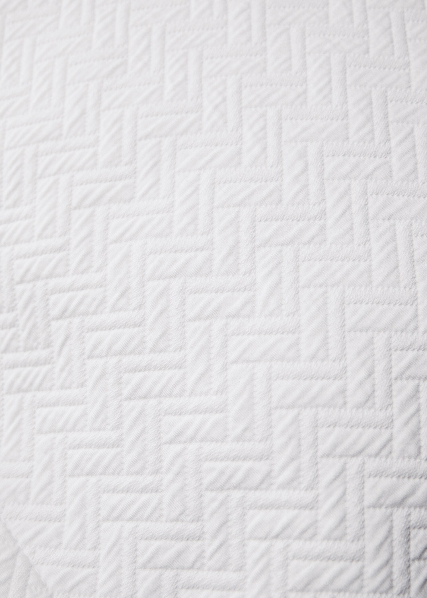 Cotton jacquard geometric pillowcase 50x50 cm - Details of the article 3