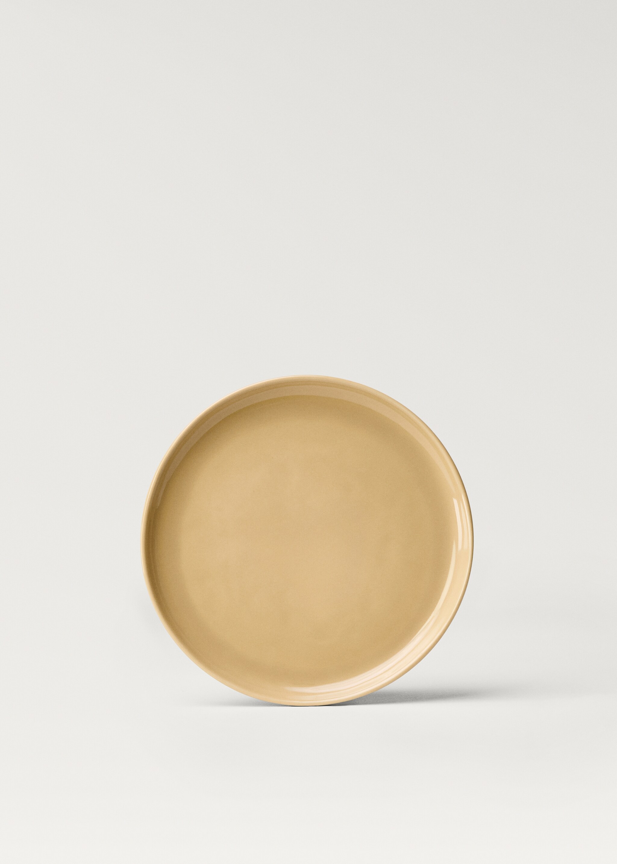 Plato postre gres diseño liso - Artículo sin modelo