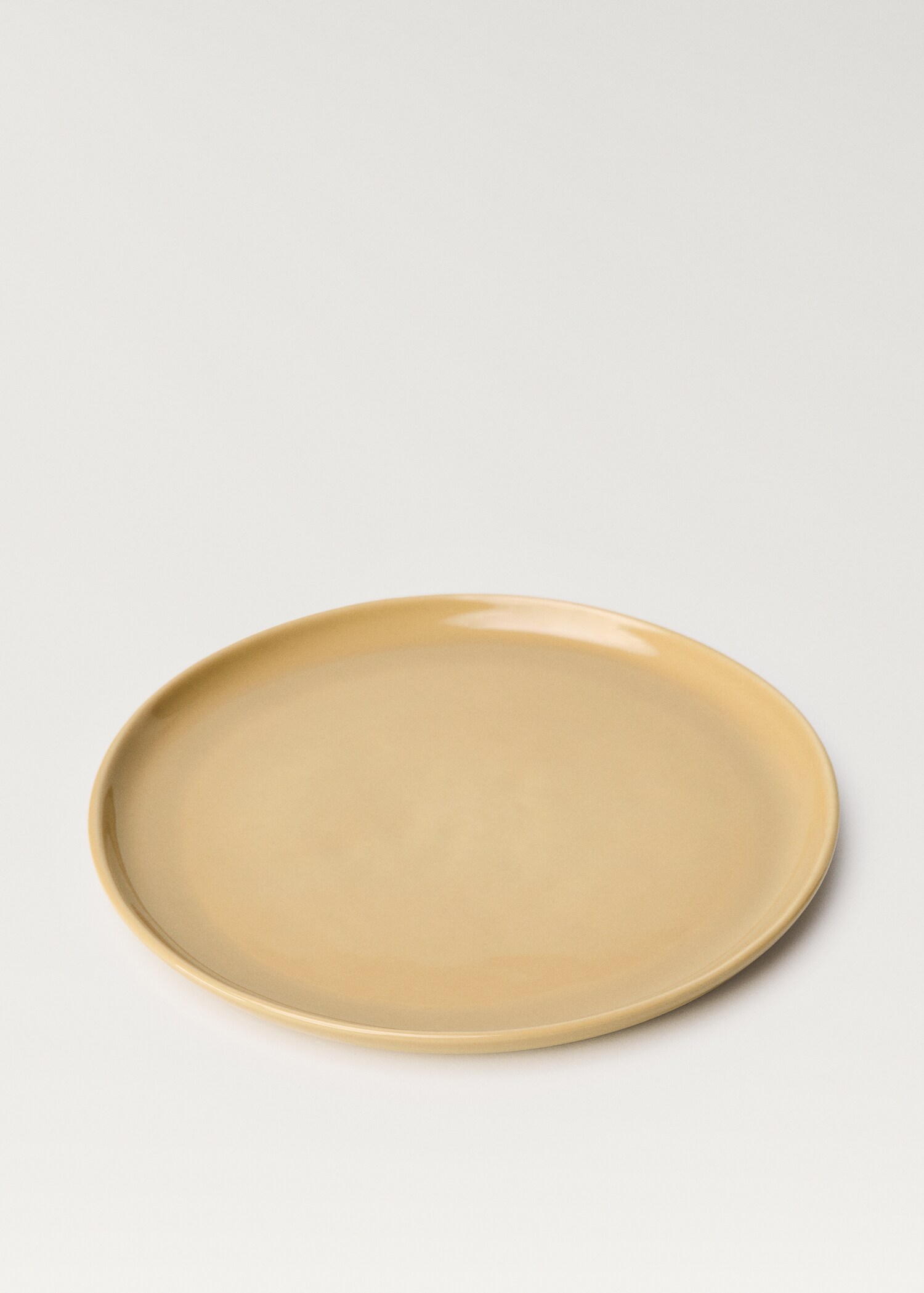 Stoneware dessert plate with plain design - Details of the article 1