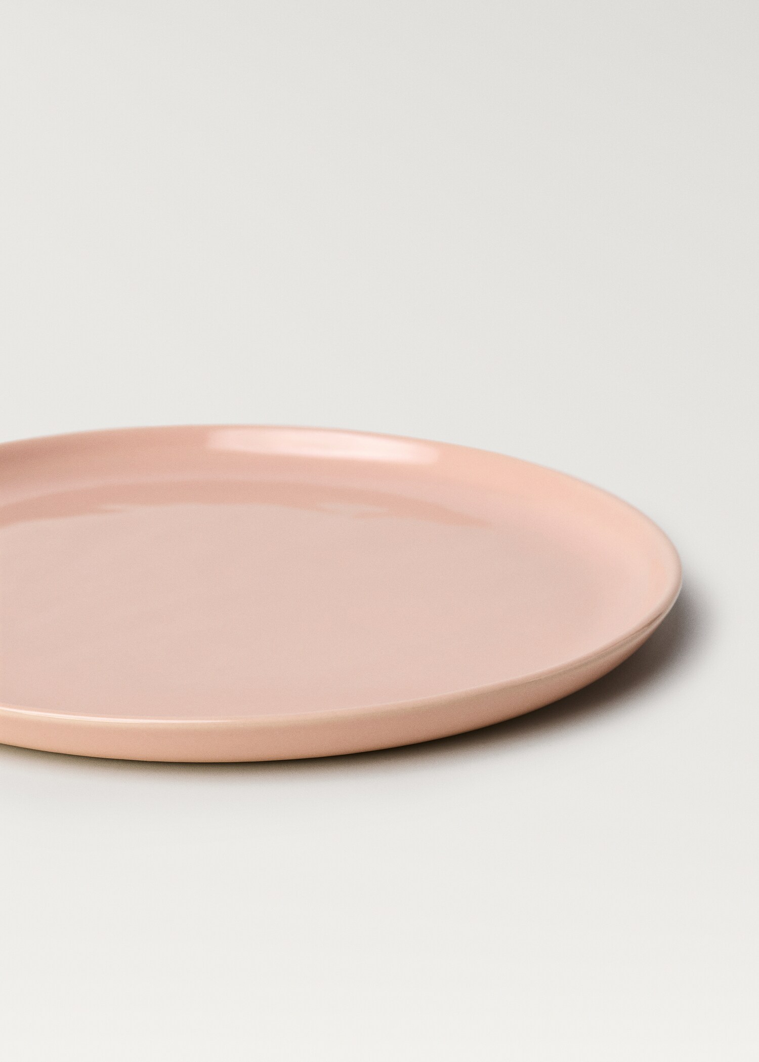 Stoneware dessert plate with plain design - Details of the article 1