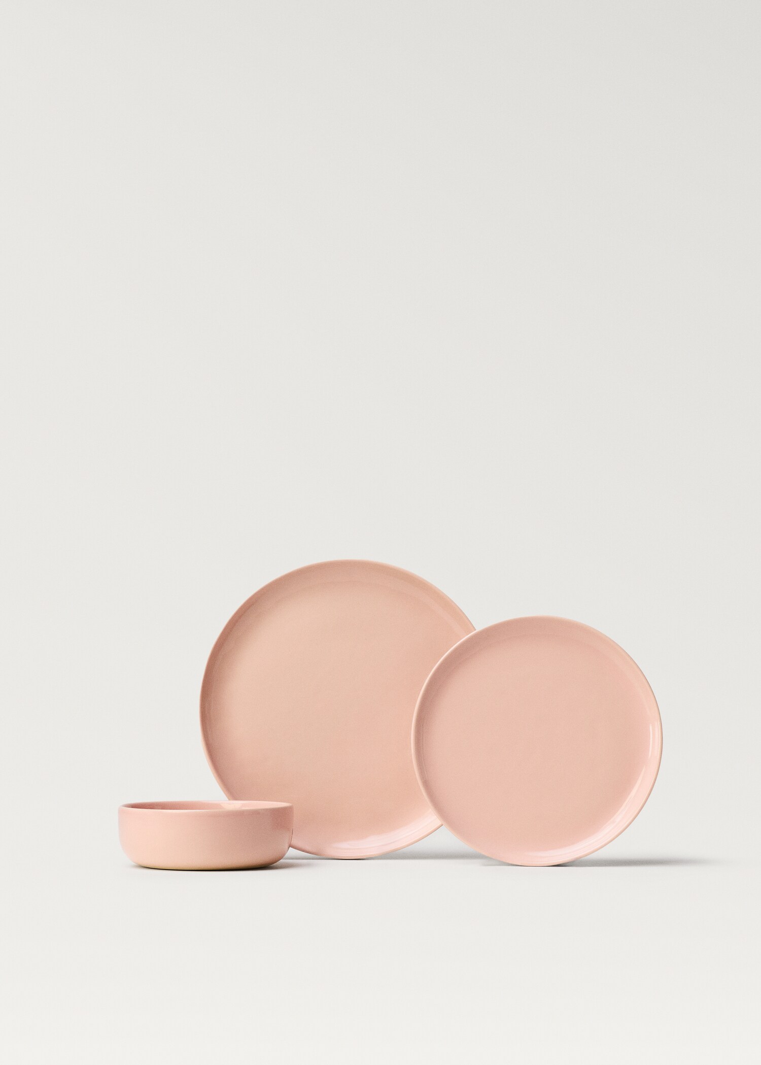 Stoneware dessert plate with plain design - Details of the article 3
