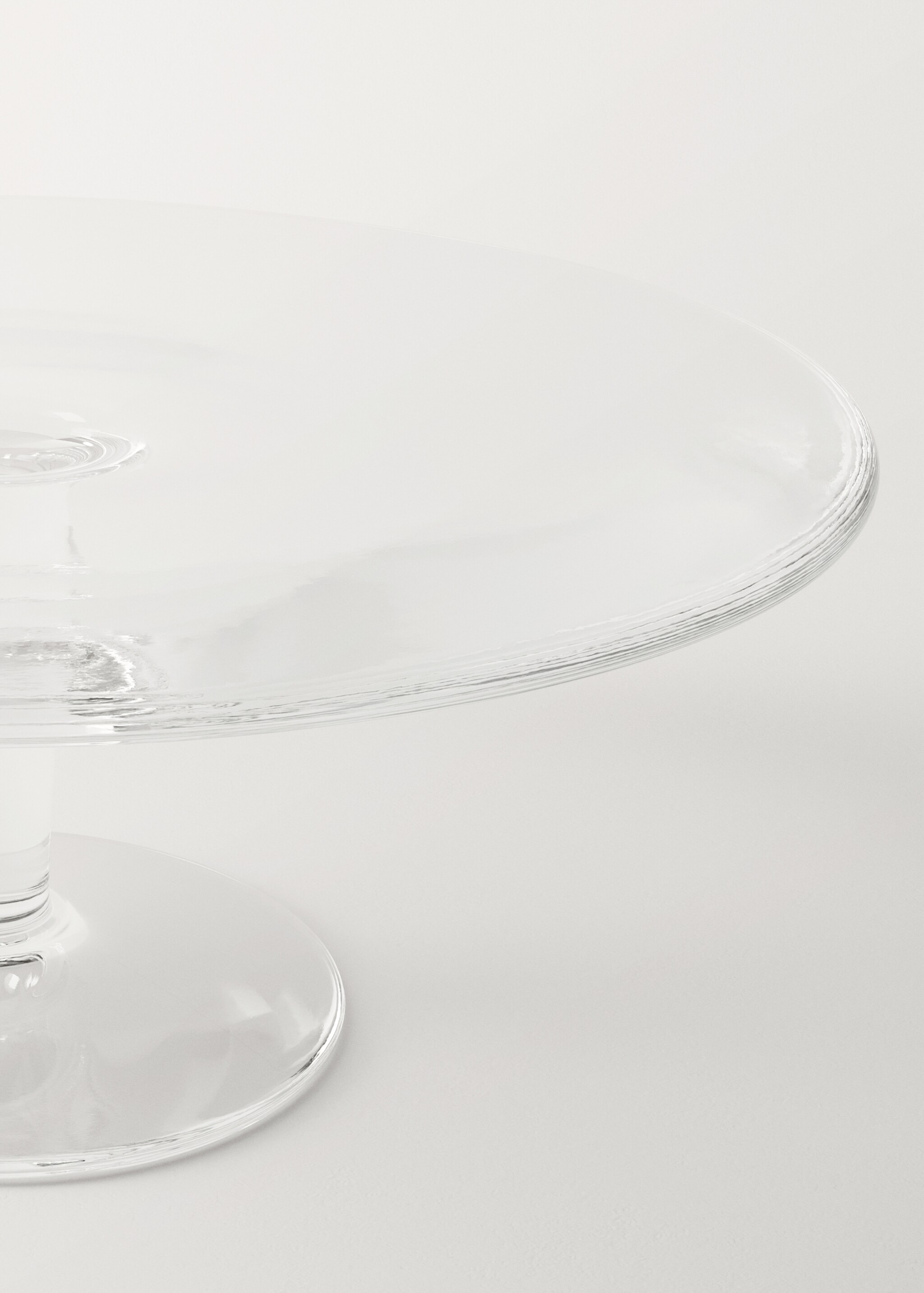 Tortenplatte aus mundgeblasenem Glas - Detail des Artikels 2