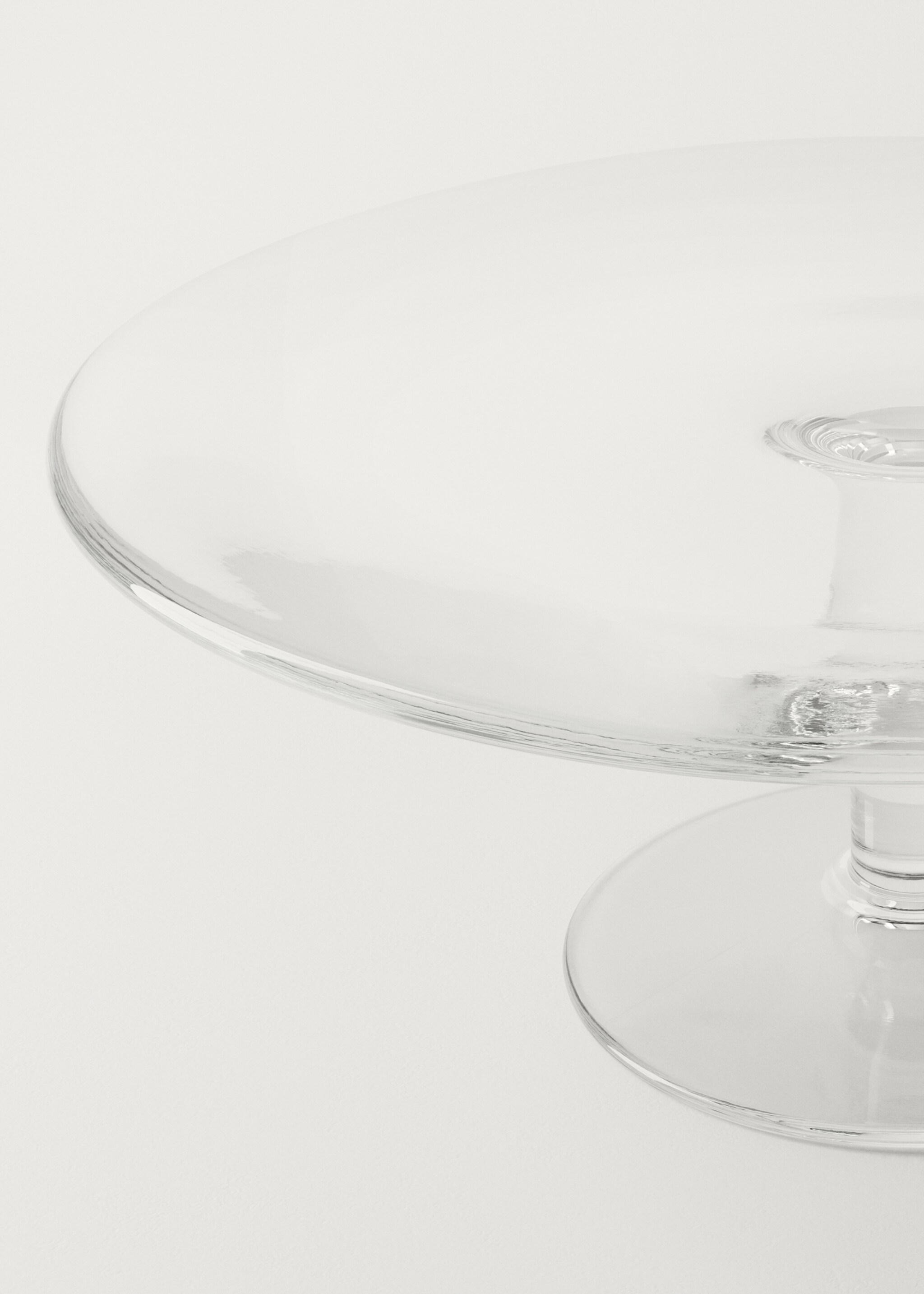 Tortenplatte aus mundgeblasenem Glas - Detail des Artikels 3