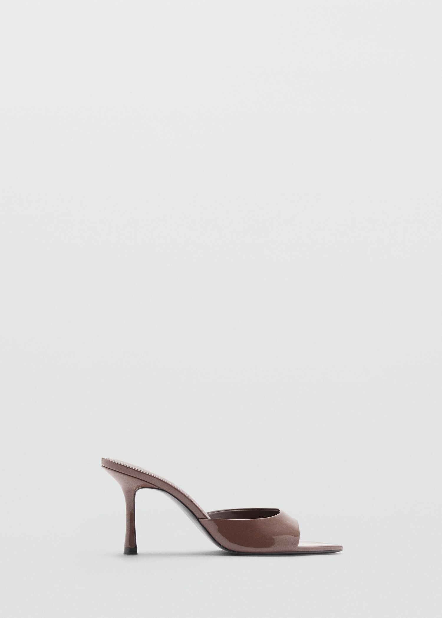 Patent leather effect heeled sandal - Article without model