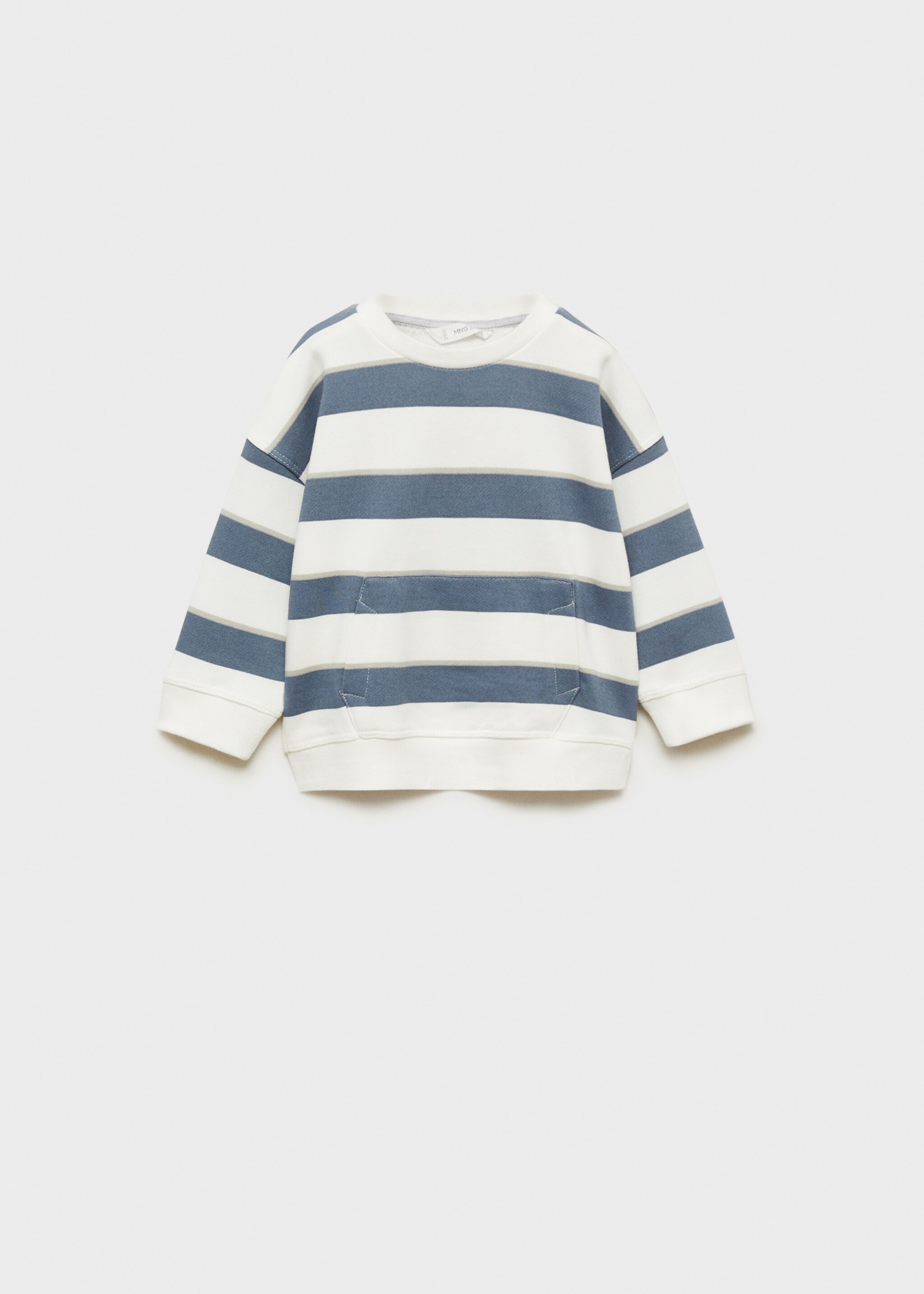 Striped cotton-blend sweatshirt - Article without model