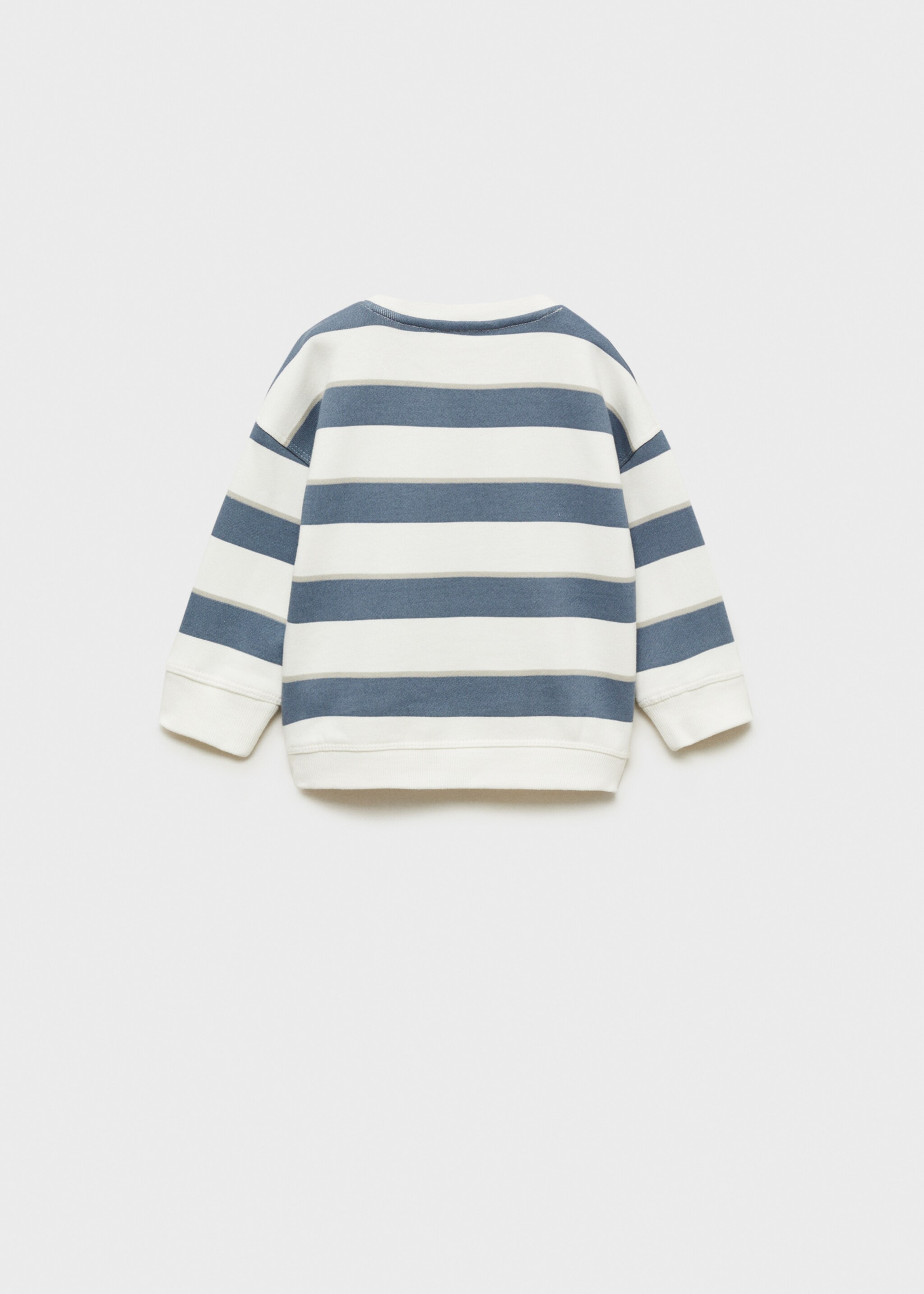 Striped cotton-blend sweatshirt - Reverse of the article