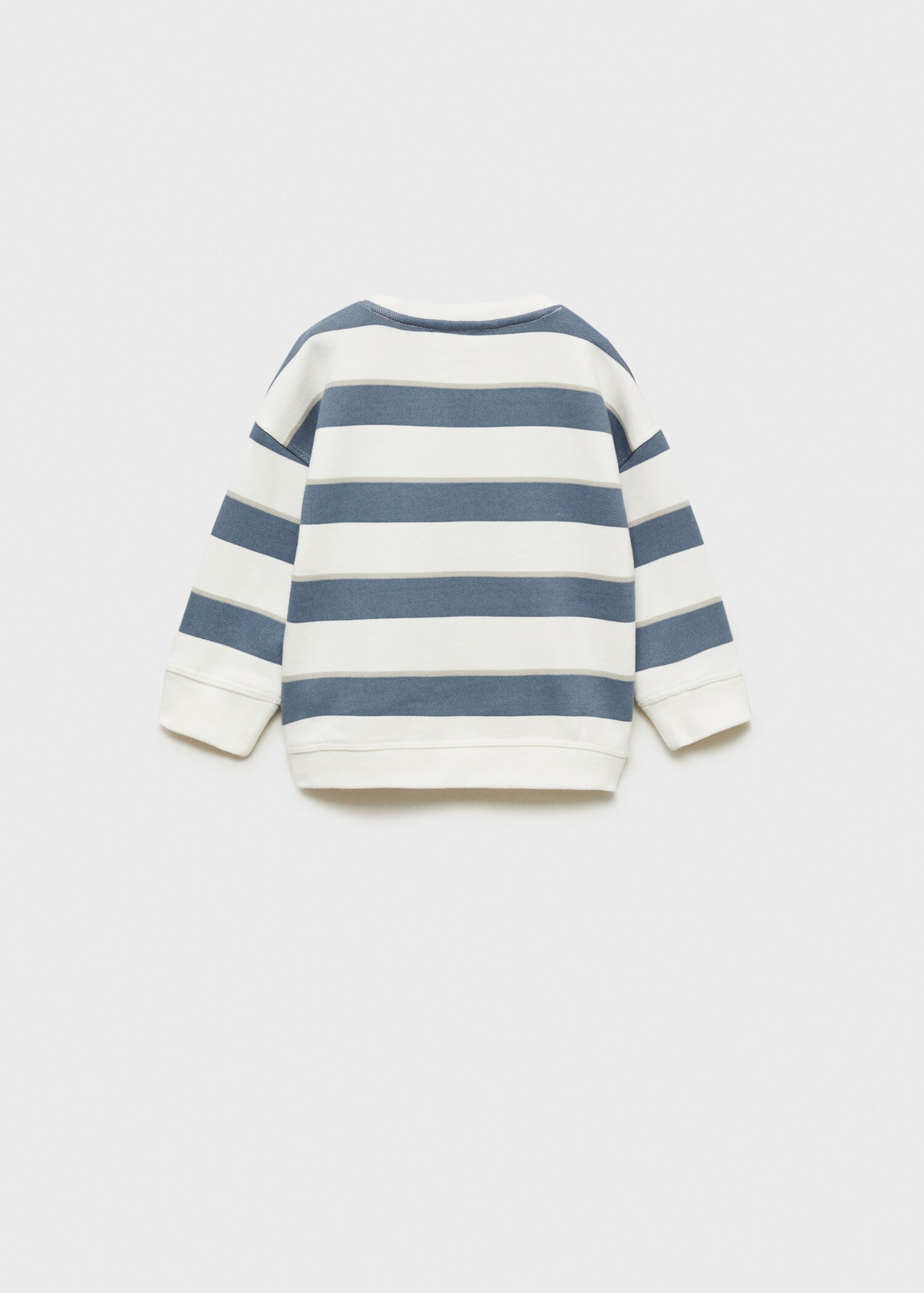 Striped cotton-blend sweatshirt - Reverse of the article