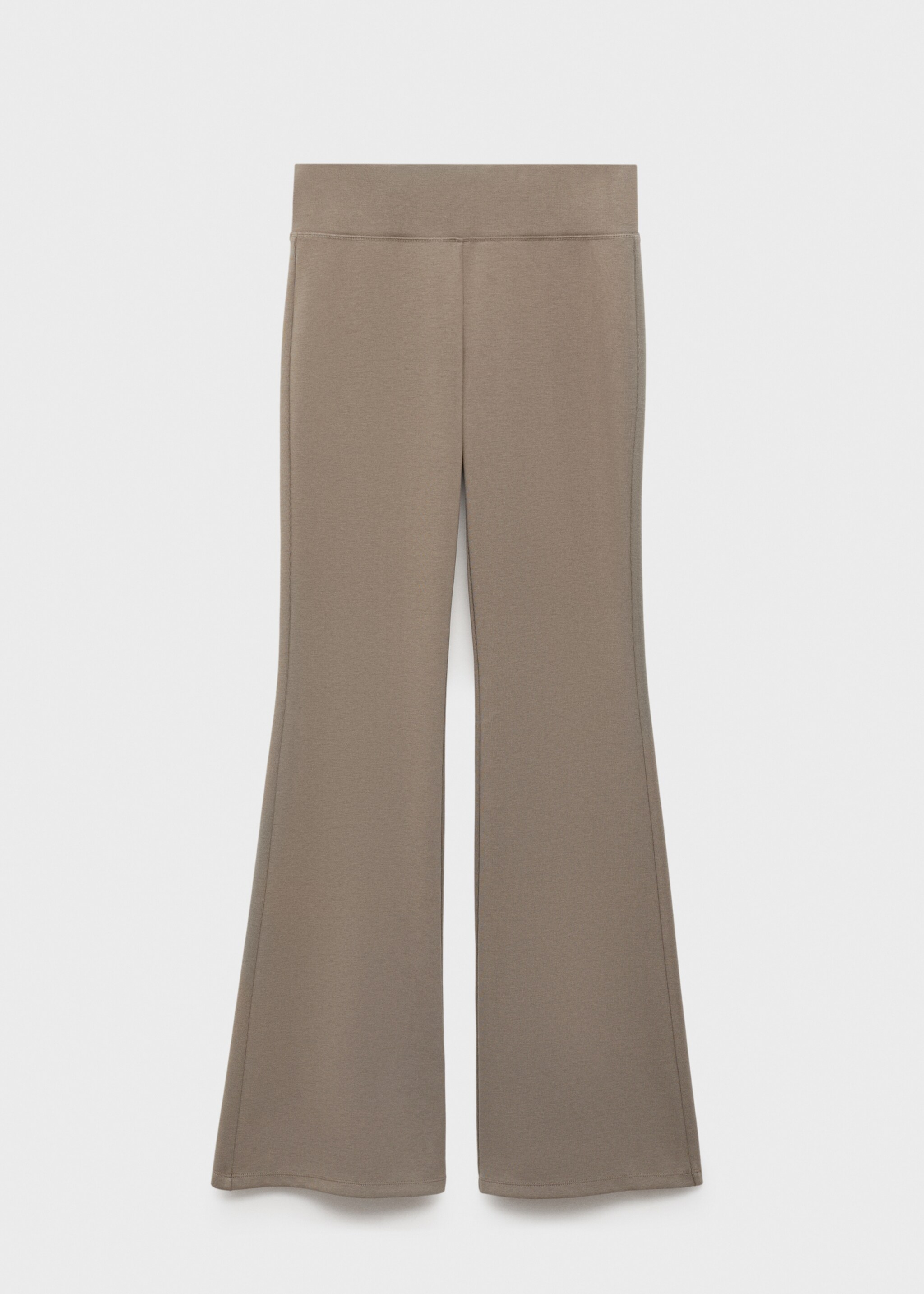 Flared knitted trousers - Article without model