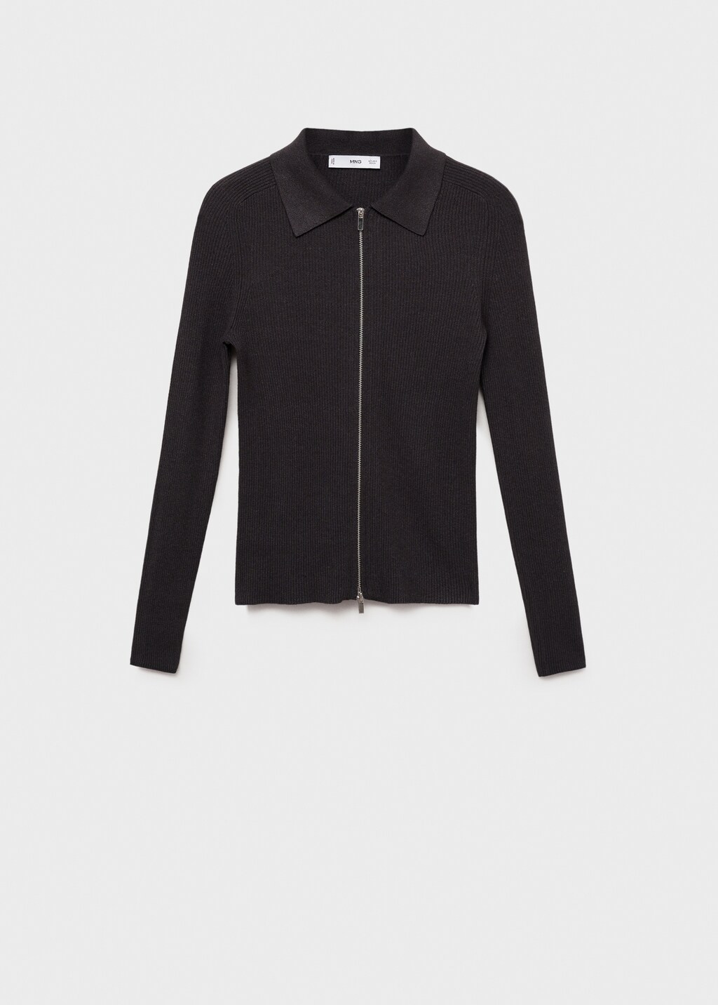 Zipped knit cardigan - Women | MANGO USA