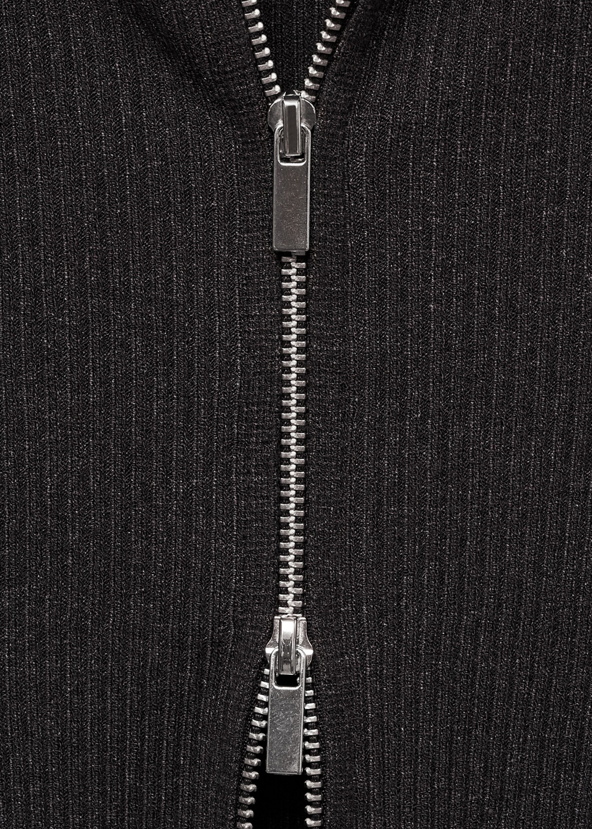 Zipped knit cardigan - Details of the article 0