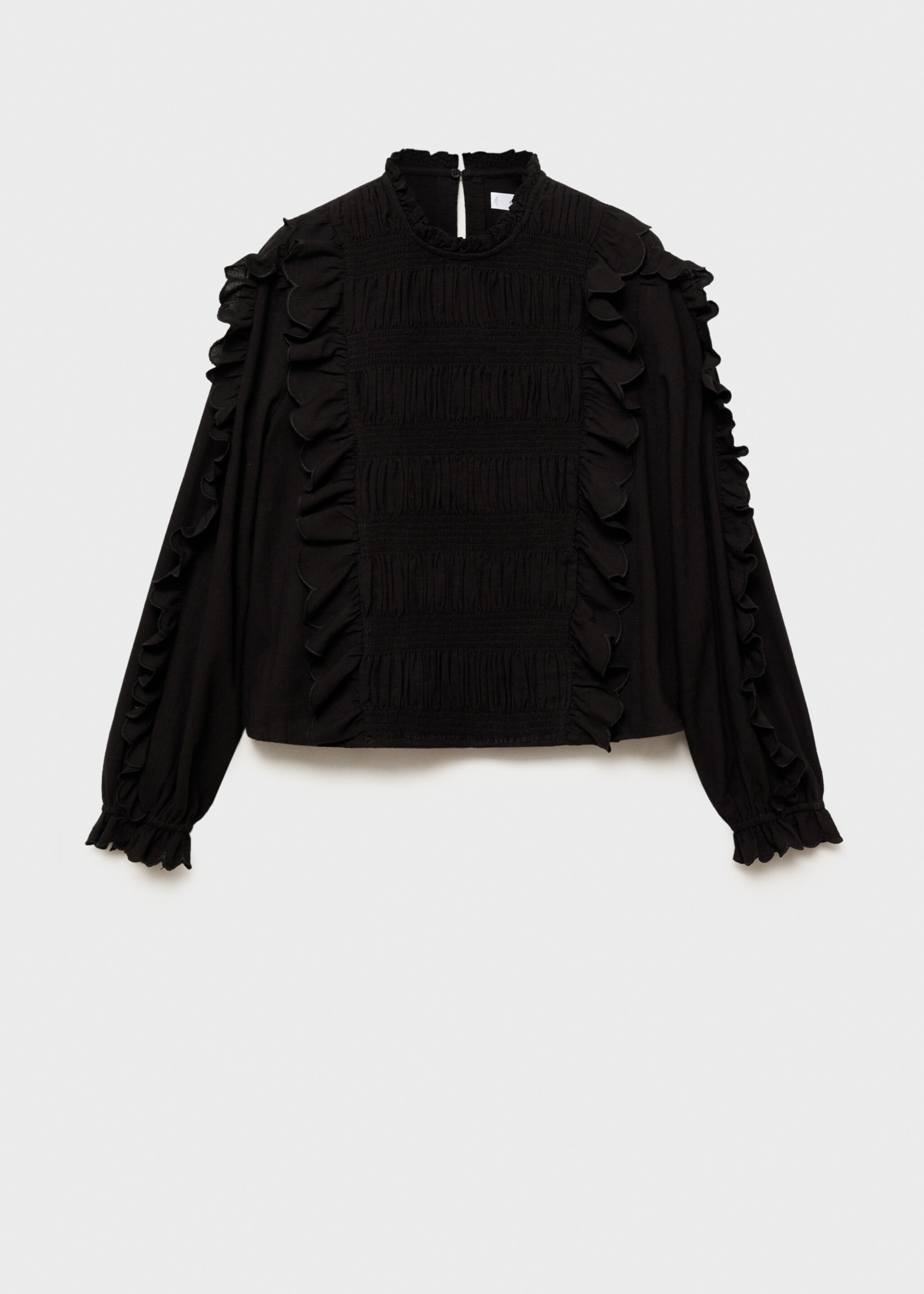 Ruched blouse with ruffles - Article without model