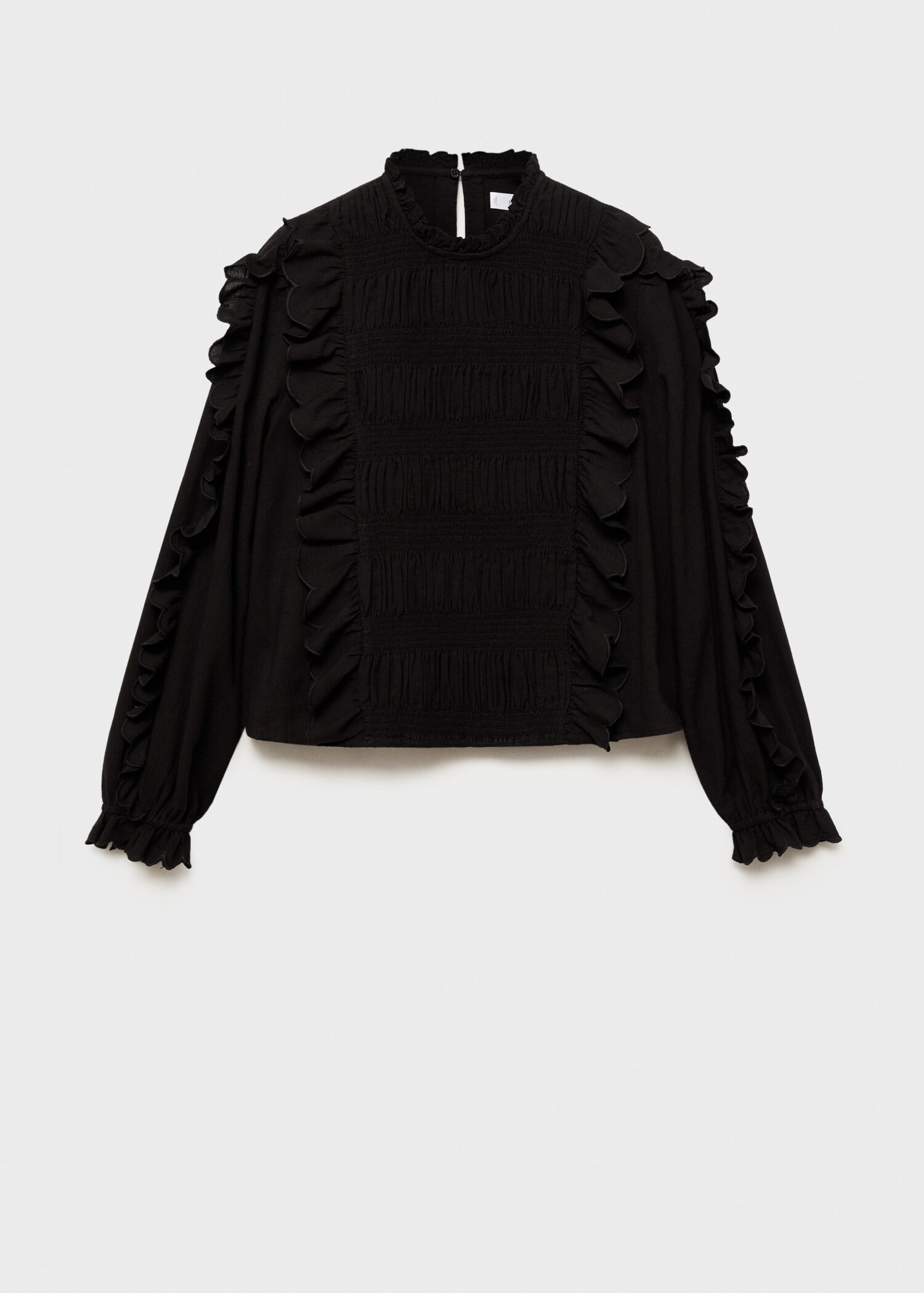 Ruched blouse with ruffles - Article without model