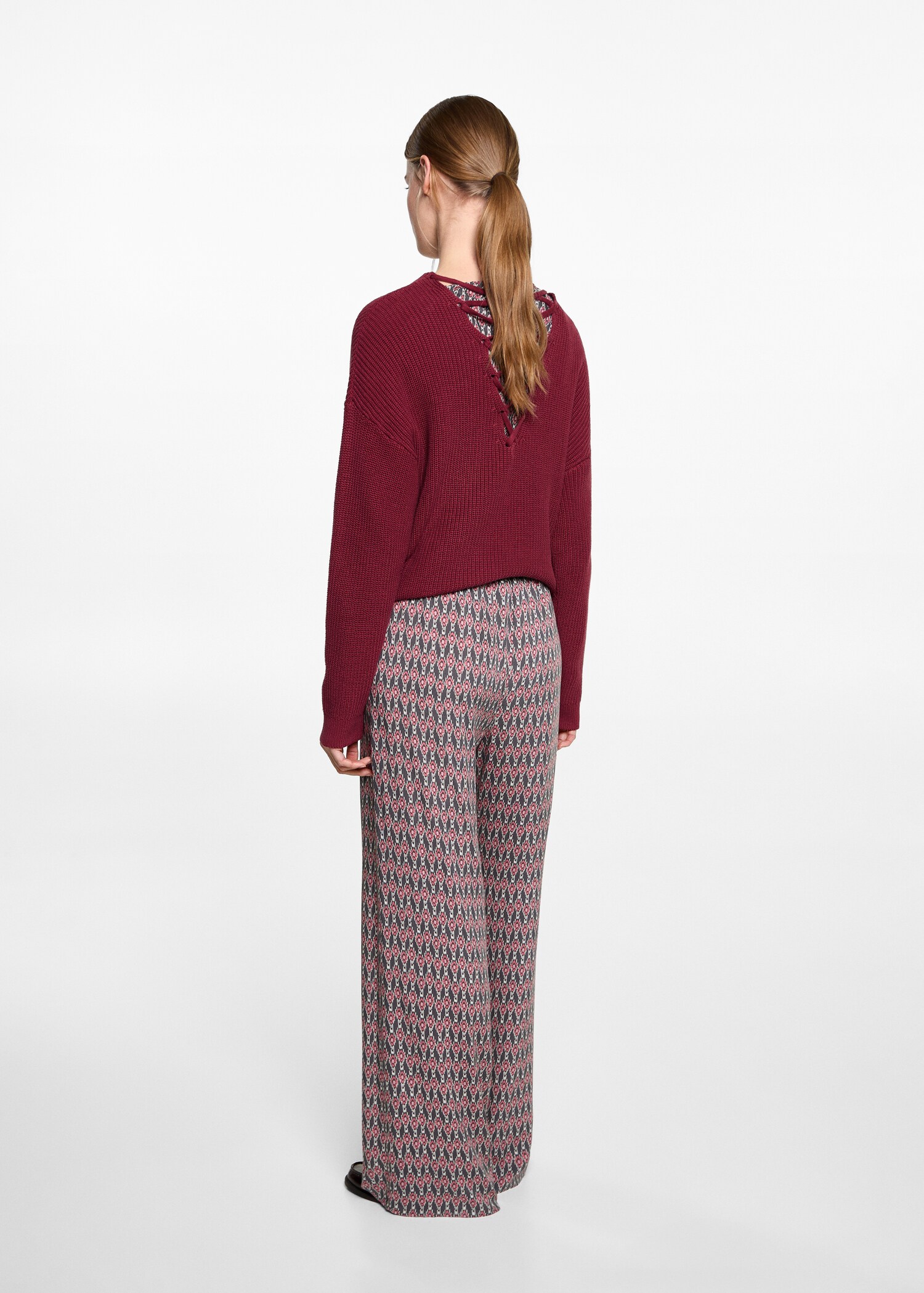 Pantalon fluide imprimé - Verso de l’article