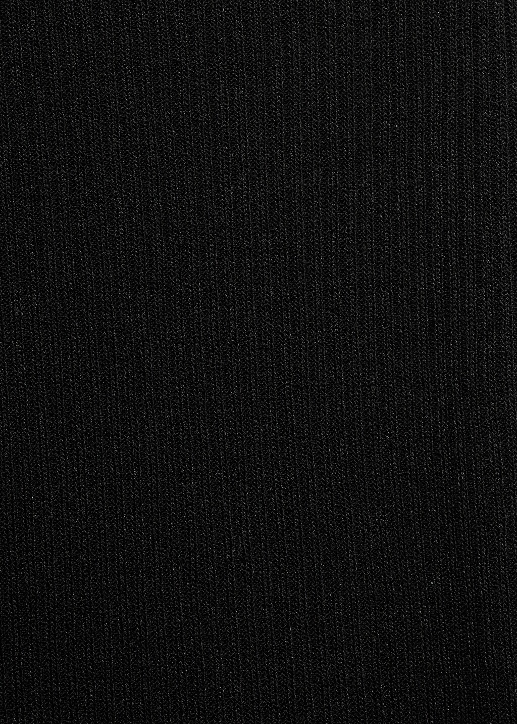 Fine ribbed knit top