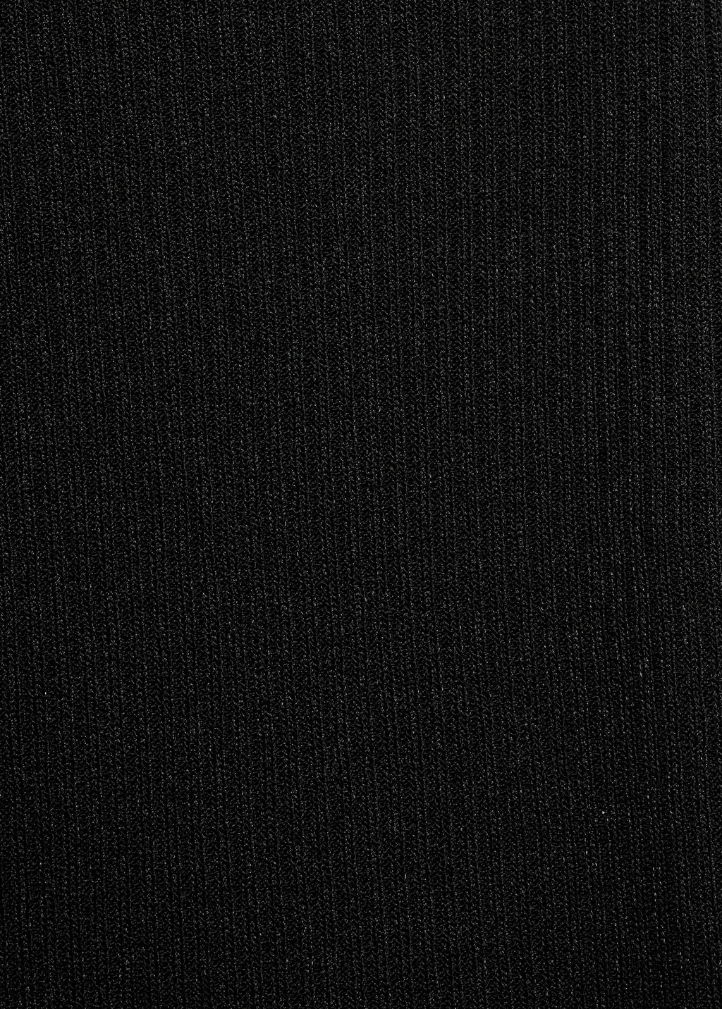 Fine ribbed knit top