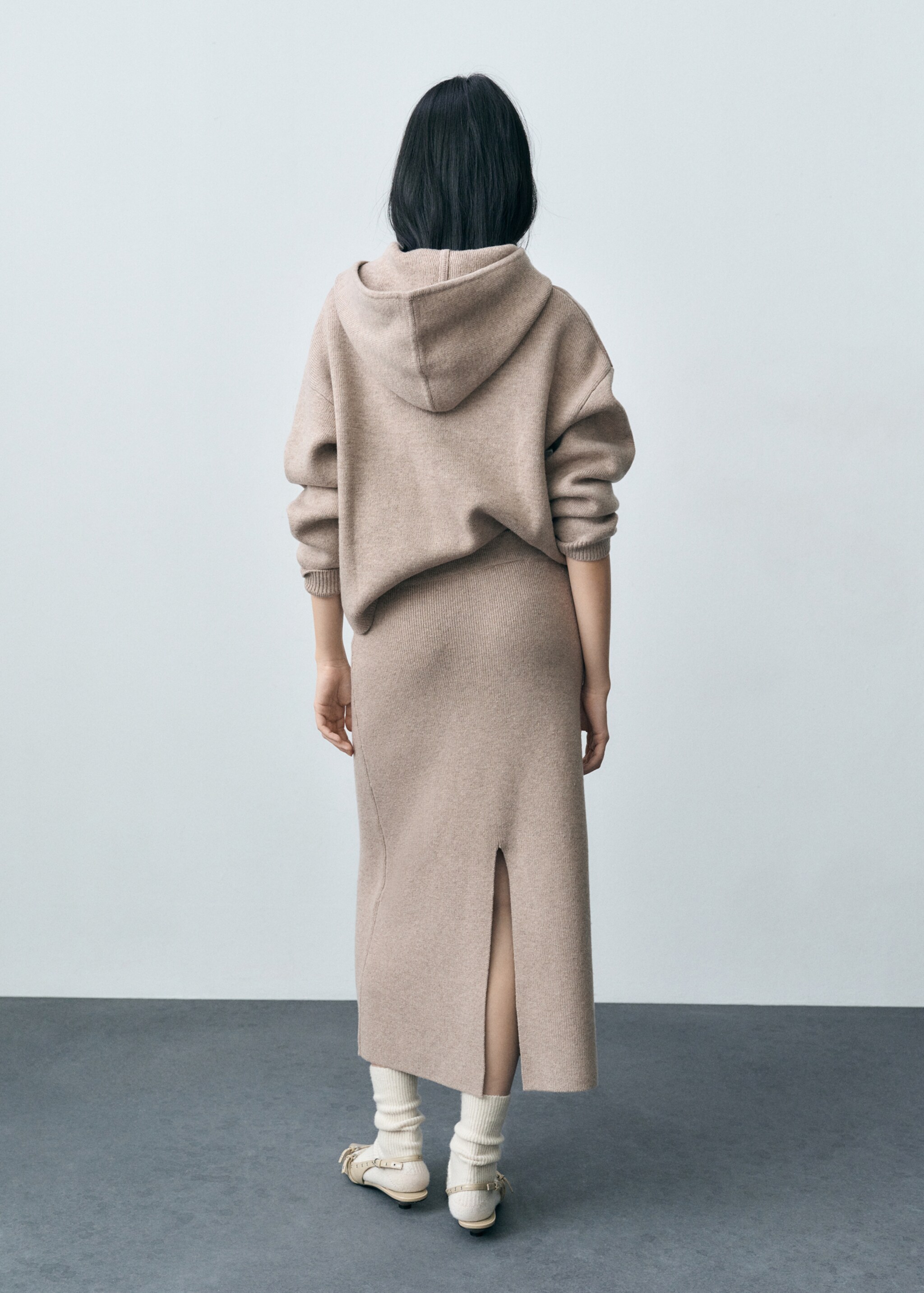 Wool-blend midi-skirt - Reverse of the article