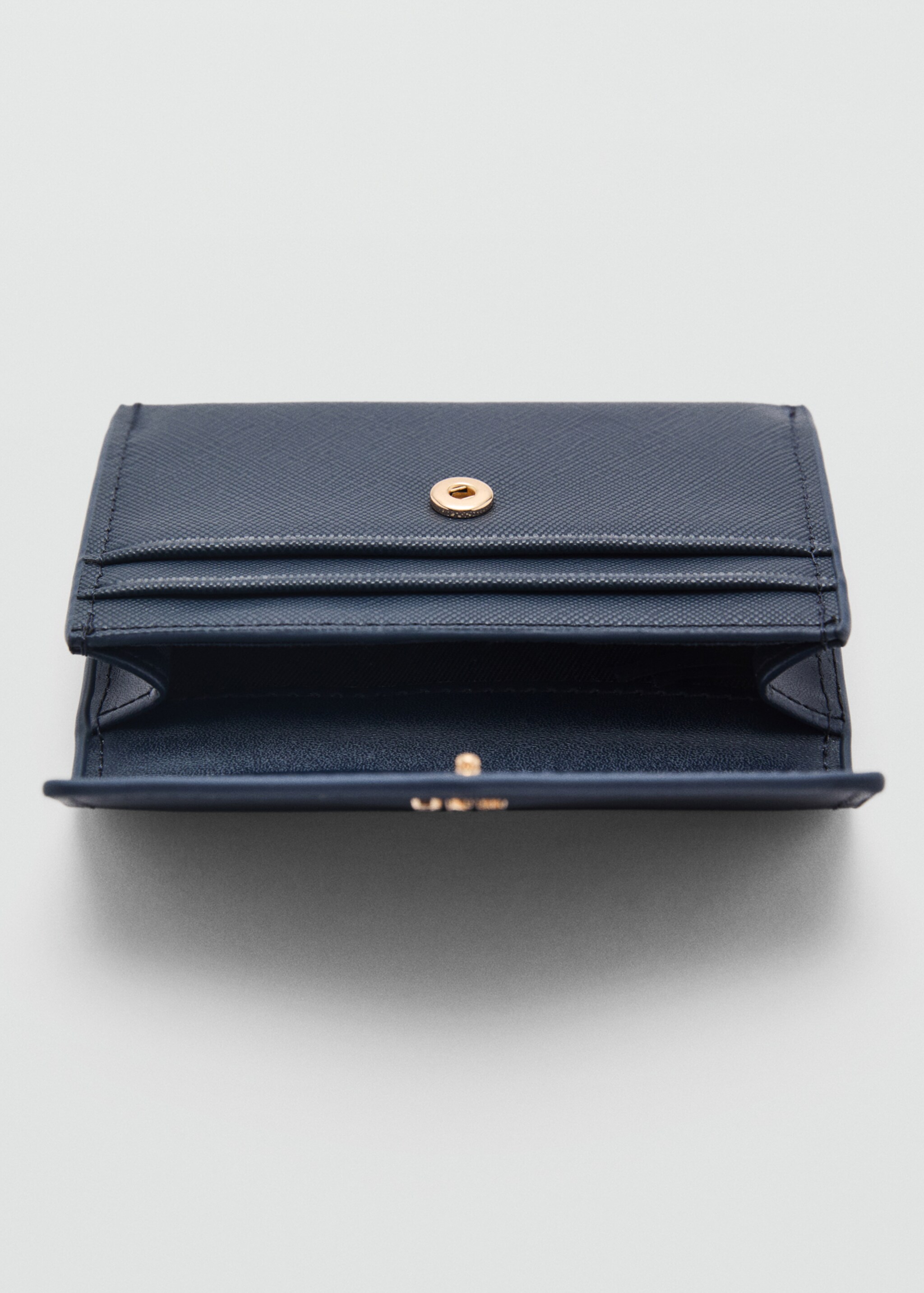 Saffiano-effect cardholder - Medium plane