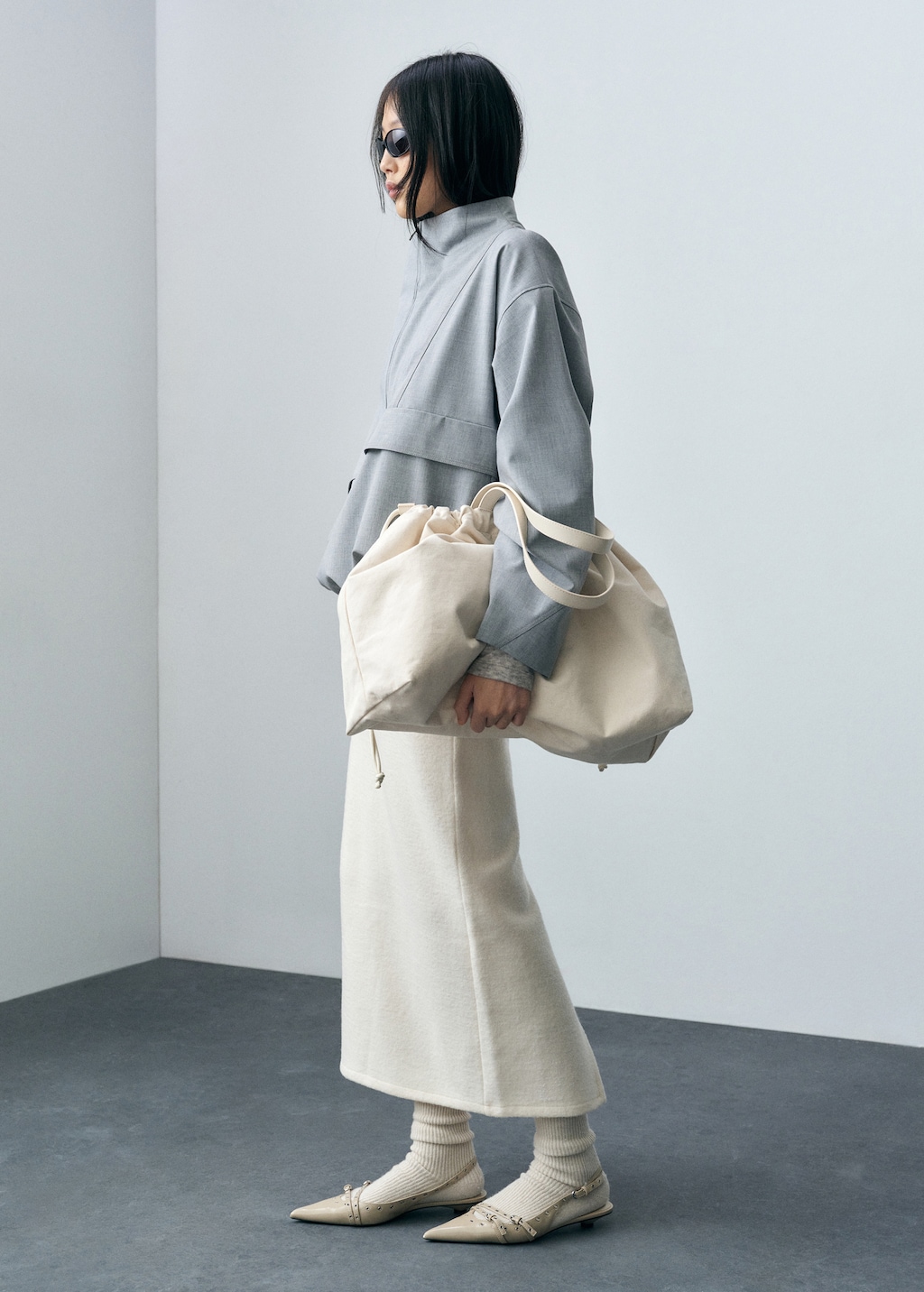 ◎mangomanyplease◎ NUVELL WOOL SKIRT (2colors) Wool-blend midi-skirt - Women | MANGO USA