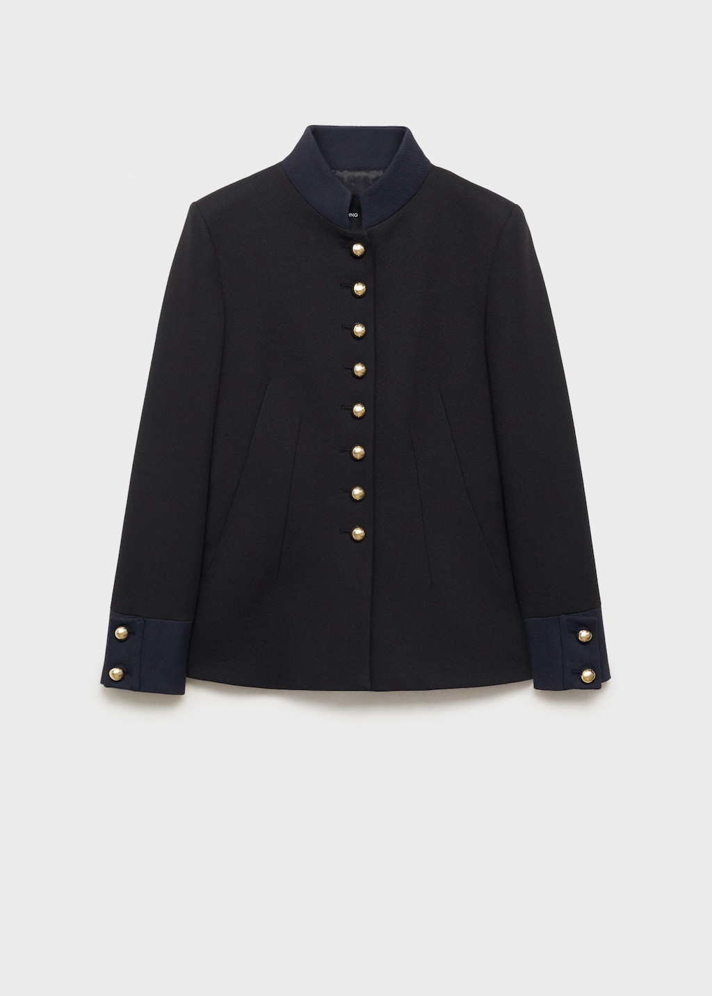 Jacket with mandarin collar and jewel buttons - Women Jacket with mandarin collar and jewel buttons - Women