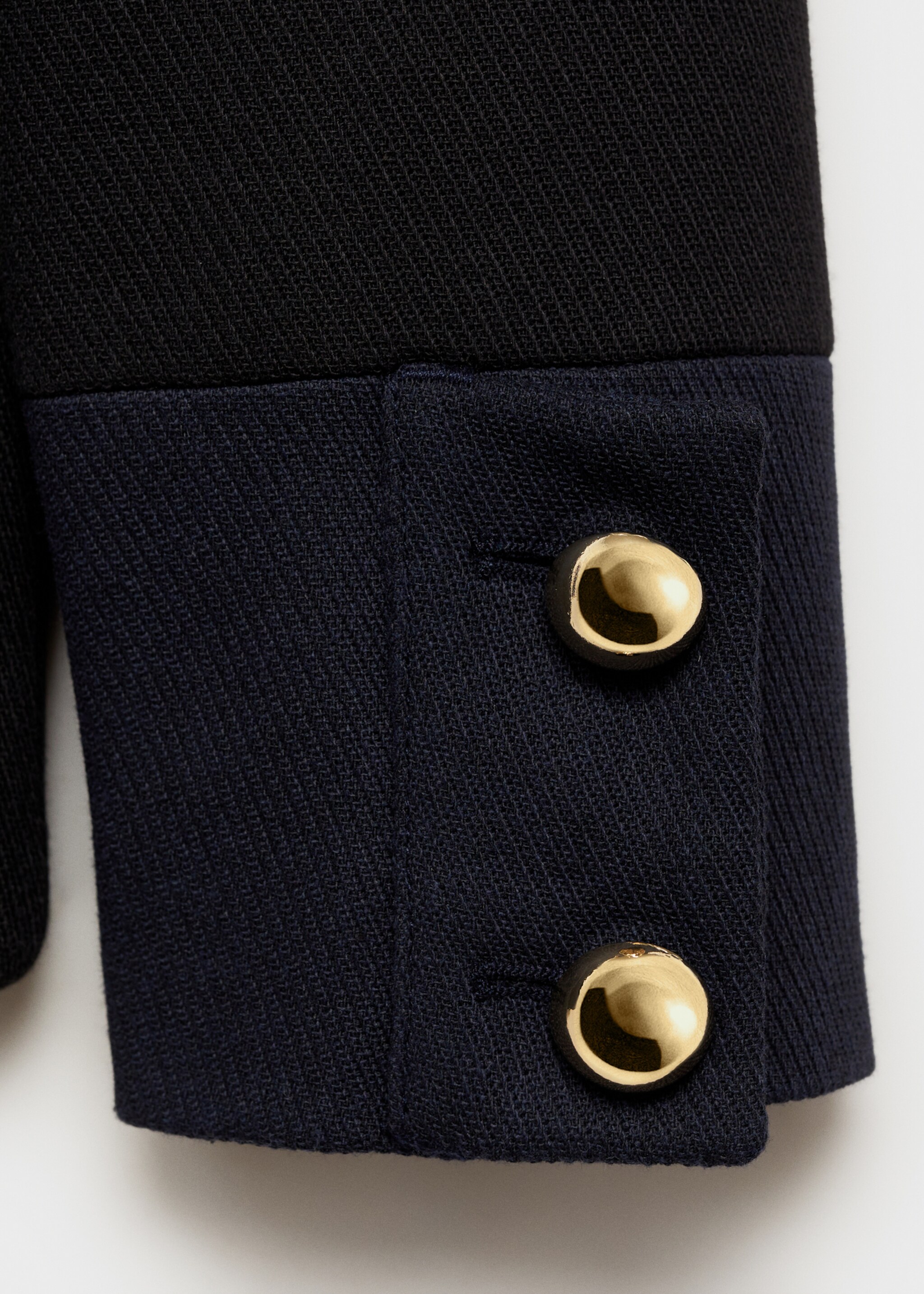 Jacket with jewel-button strip collar - Details of the article 0