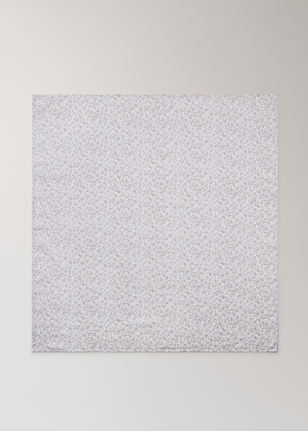 Cotton baby swaddle with mini-floral print