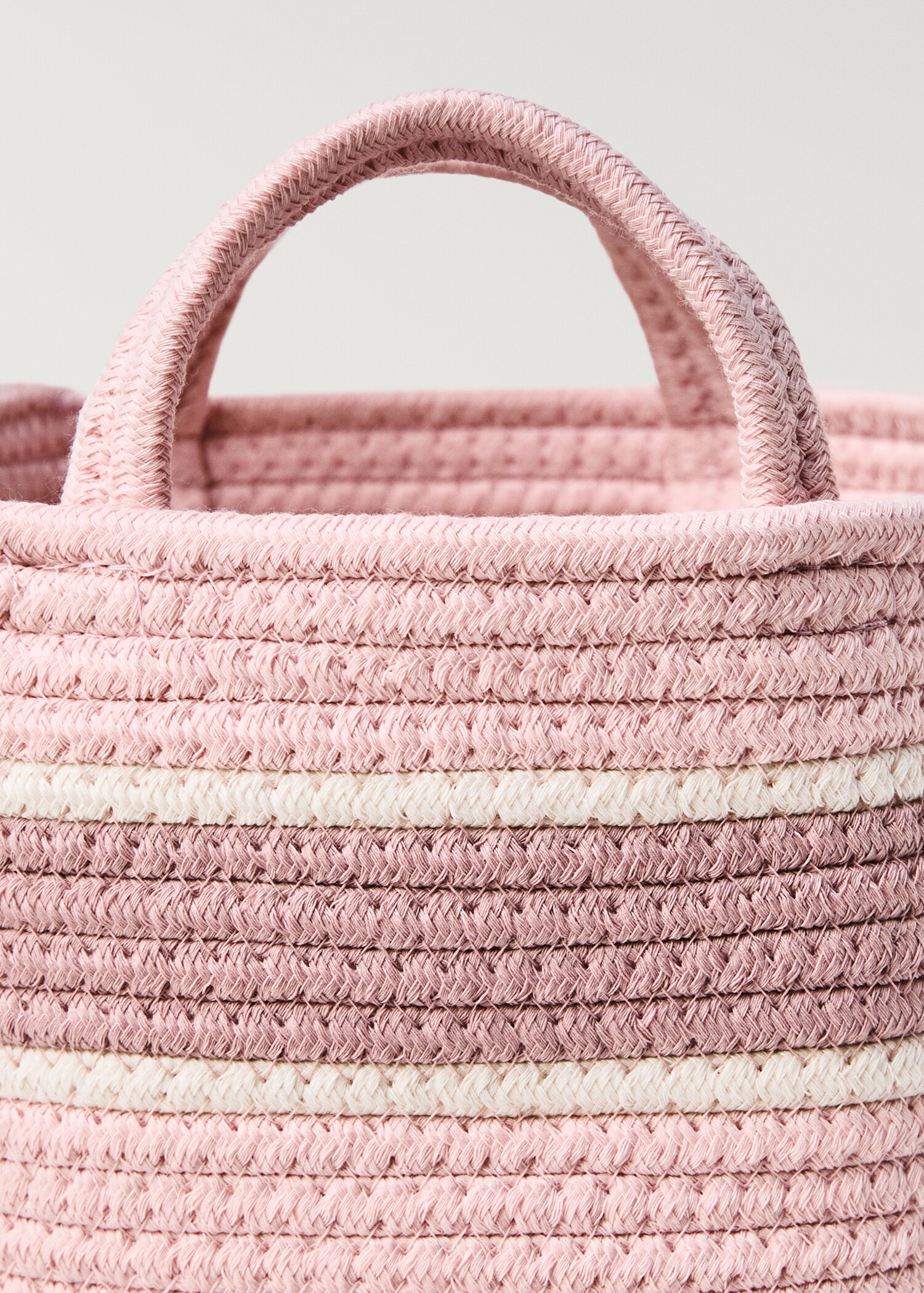Panier enfant moyen à double anse à rayures - Détail de l'article 2