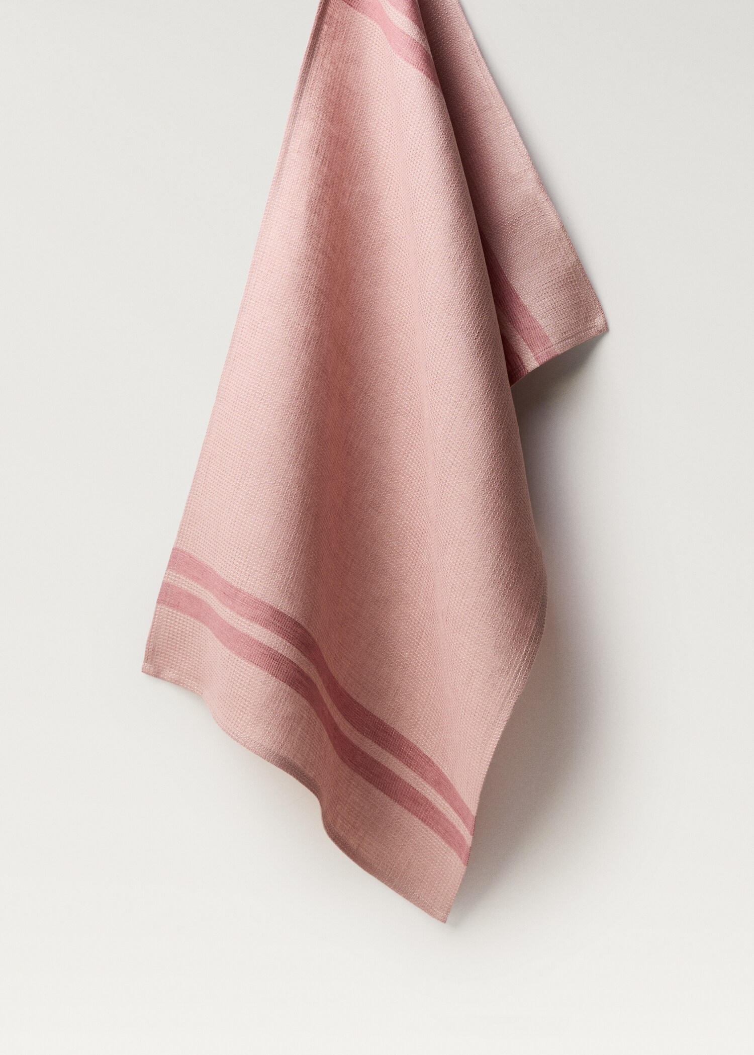 Waffle-linen striped kitchen cloth - Article without model