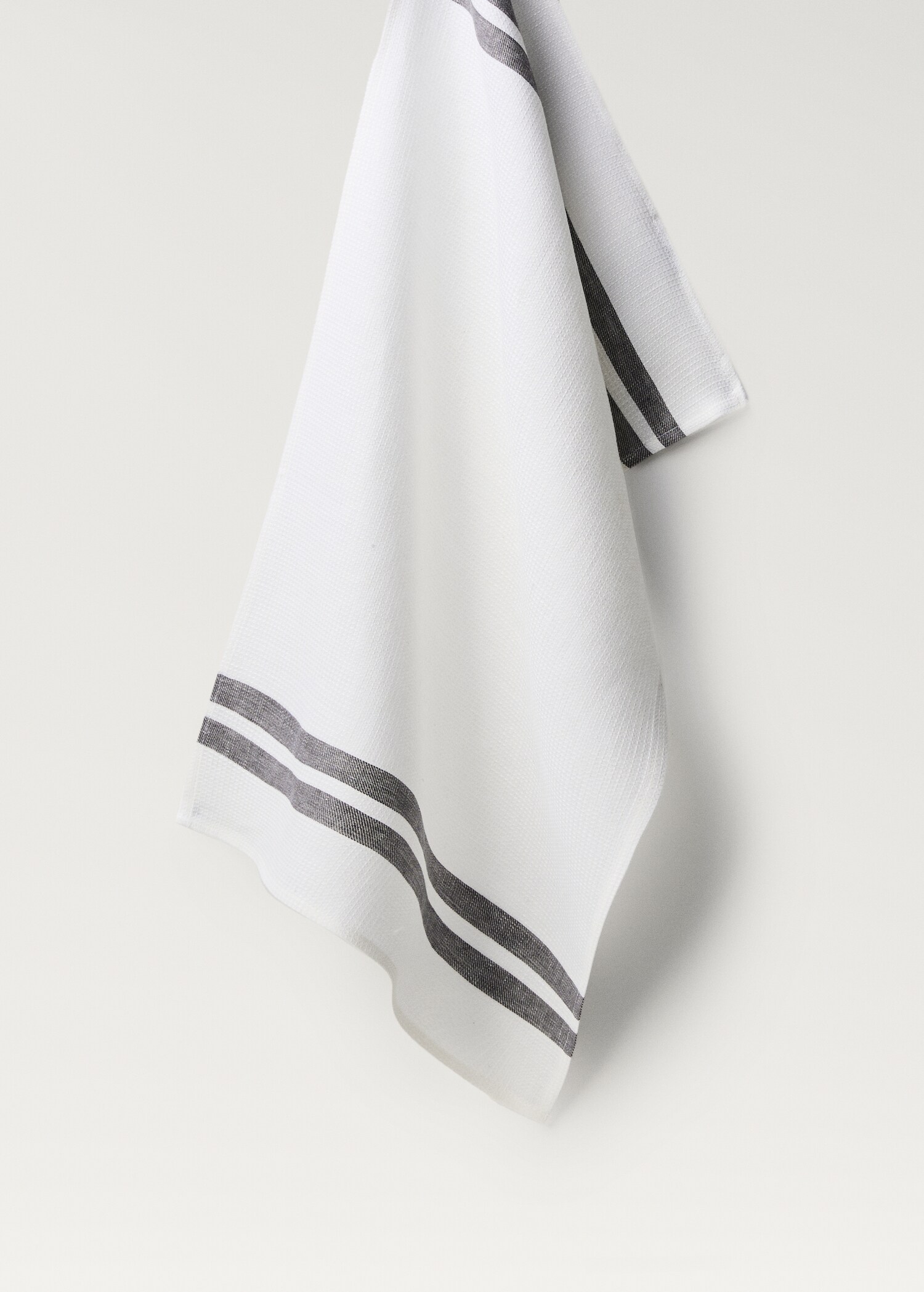 Waffle-linen striped kitchen cloth - Article without model