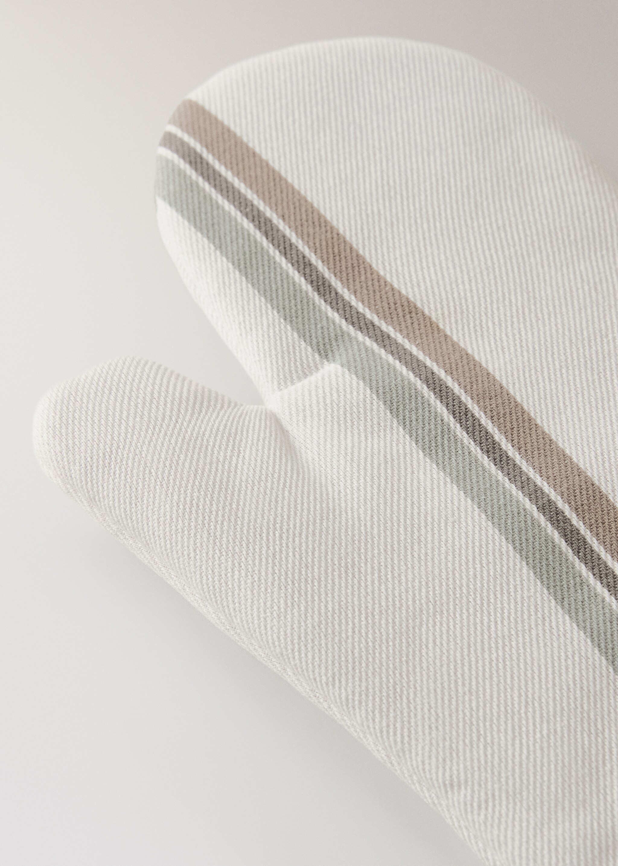 Cotton yarn dyed stripes gauntlet - Детальніше про товар 2
