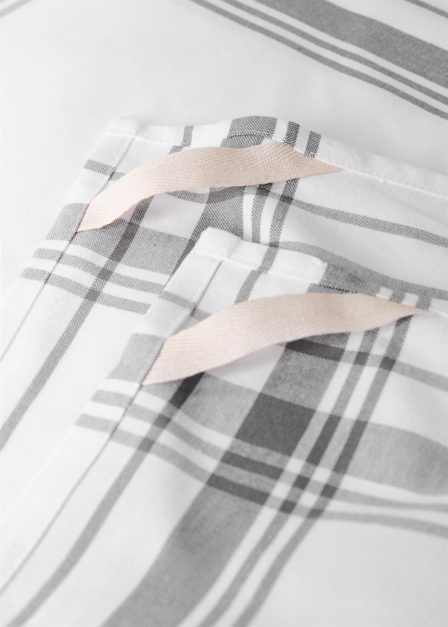 Yarn-dyed geometric cotton kitchen towel - Details of the article 2