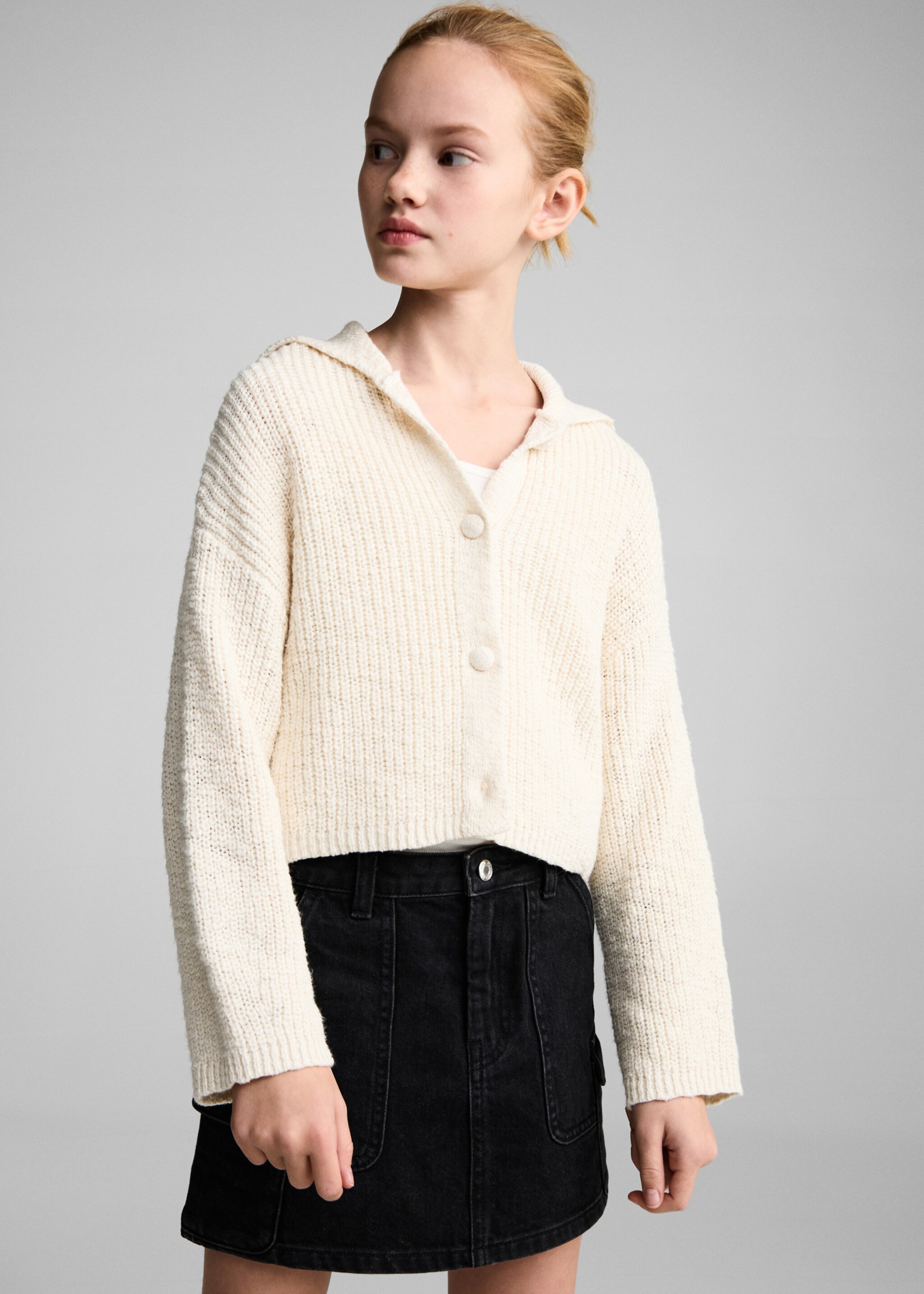 Denim mini-skirt - Medium plane