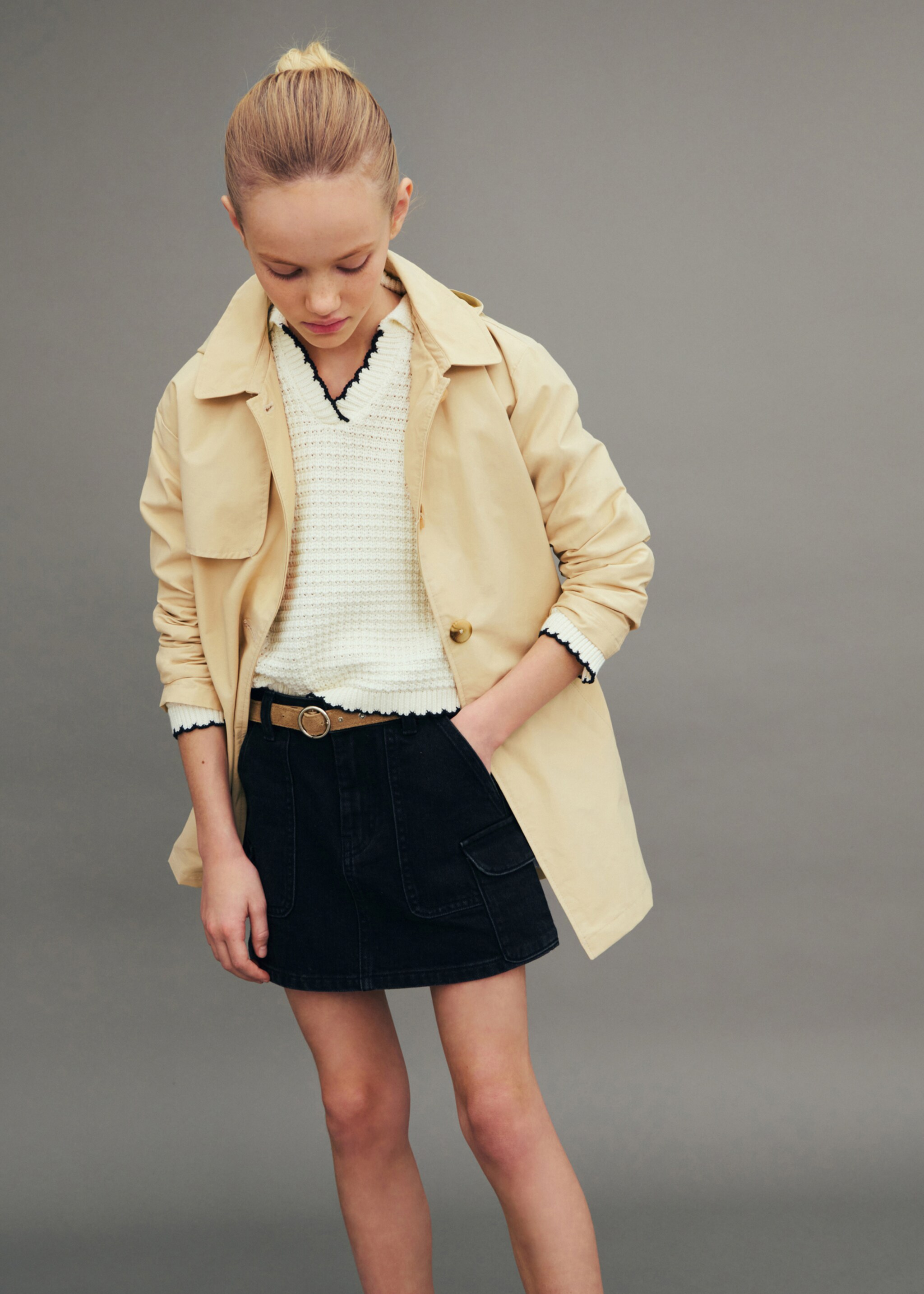 Denim mini-skirt - Details of the article 5