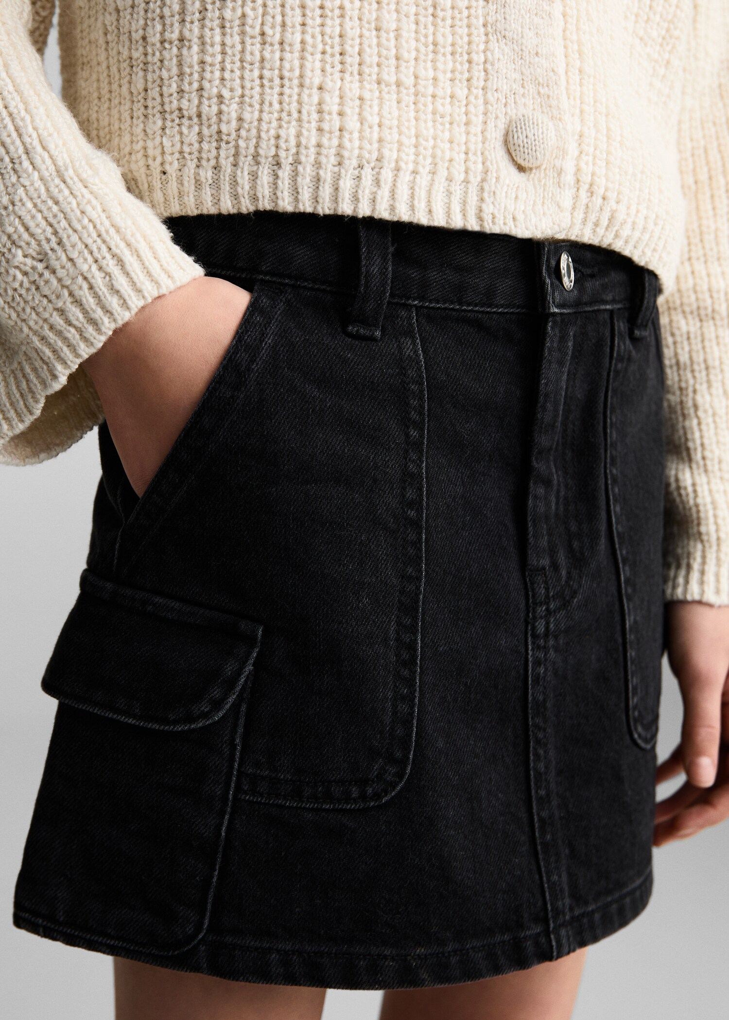 Denim mini-skirt - Details of the article 6