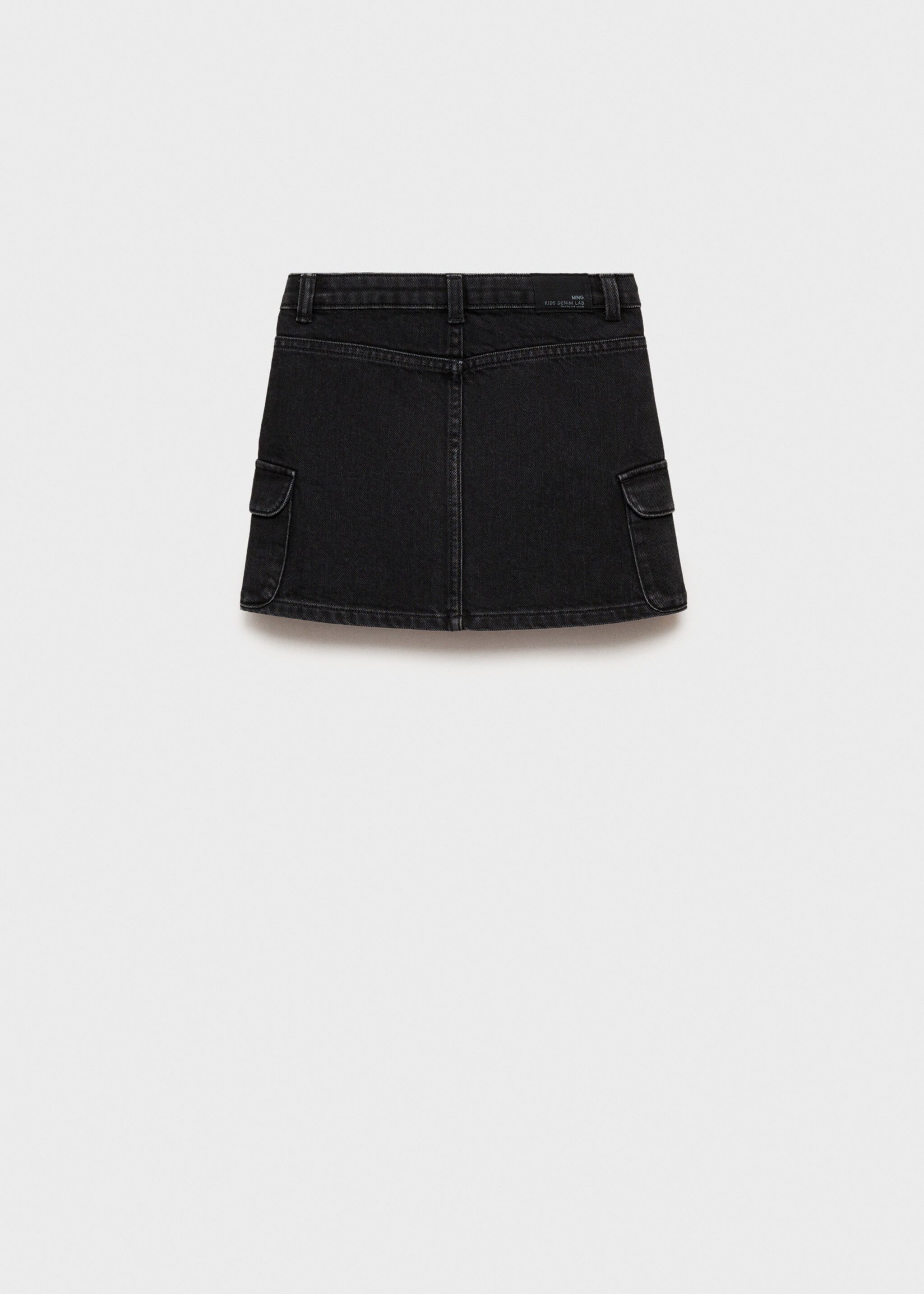 Denim mini-skirt - Reverse of the article