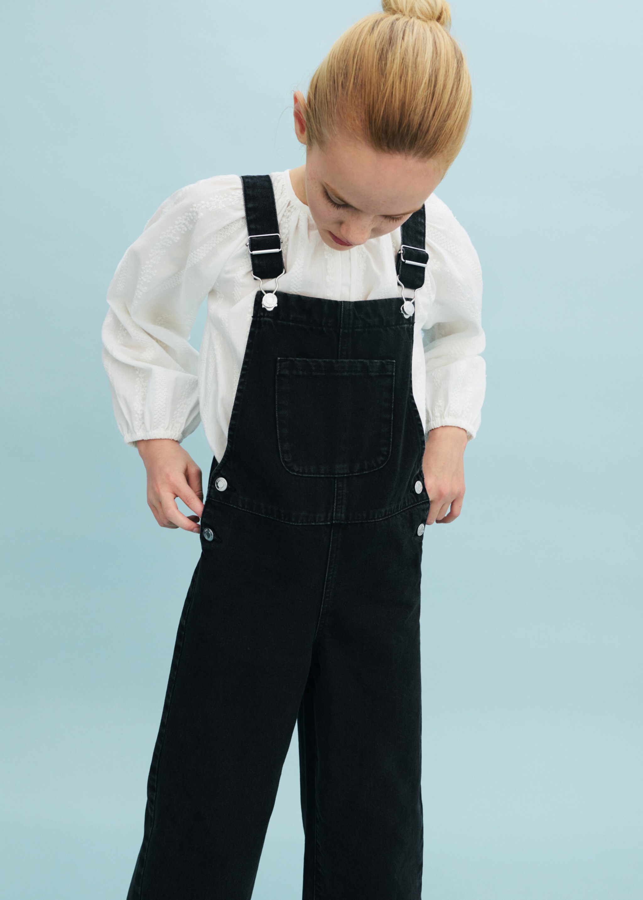 Long denim jumpsuit - Details of the article 5