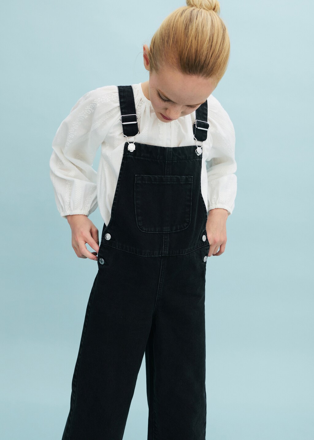 Girls Overalls Denim Bib Distressed Jumpsuit Kids Blue Baggy Jean Pants 4-14 Years with Pockets, B2-button, 11-12 Years : Buy Online at Best Price in KSA - Souq is now Girls Overalls Denim Bib Distressed Jumpsuit Kids Blue Baggy Jean Pants 4-14 Years with Pockets, B2-button, 11-12 Years : Buy Online at Best Price in KSA - Souq is now