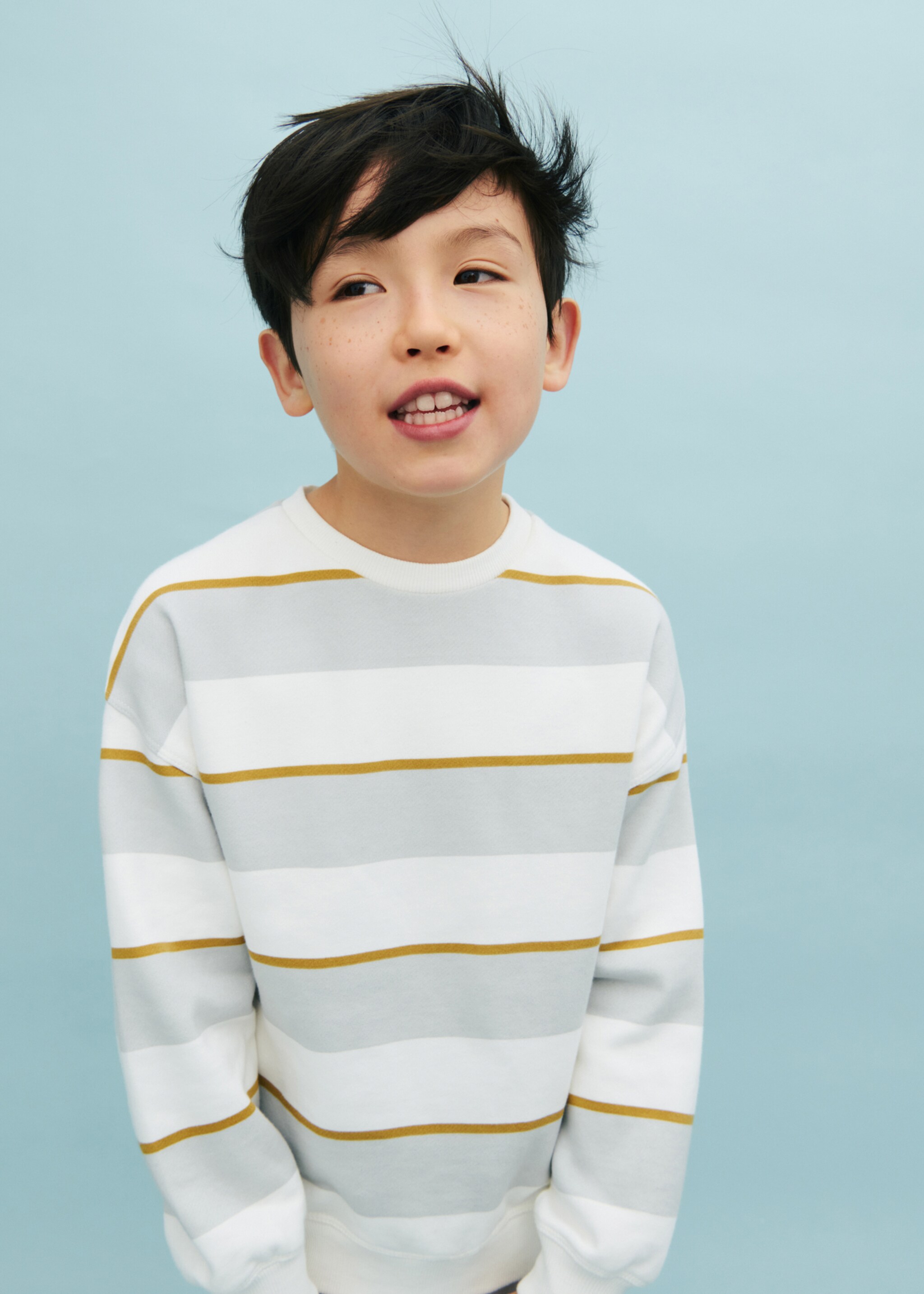 Striped cotton-blend sweatshirt - Details of the article 5