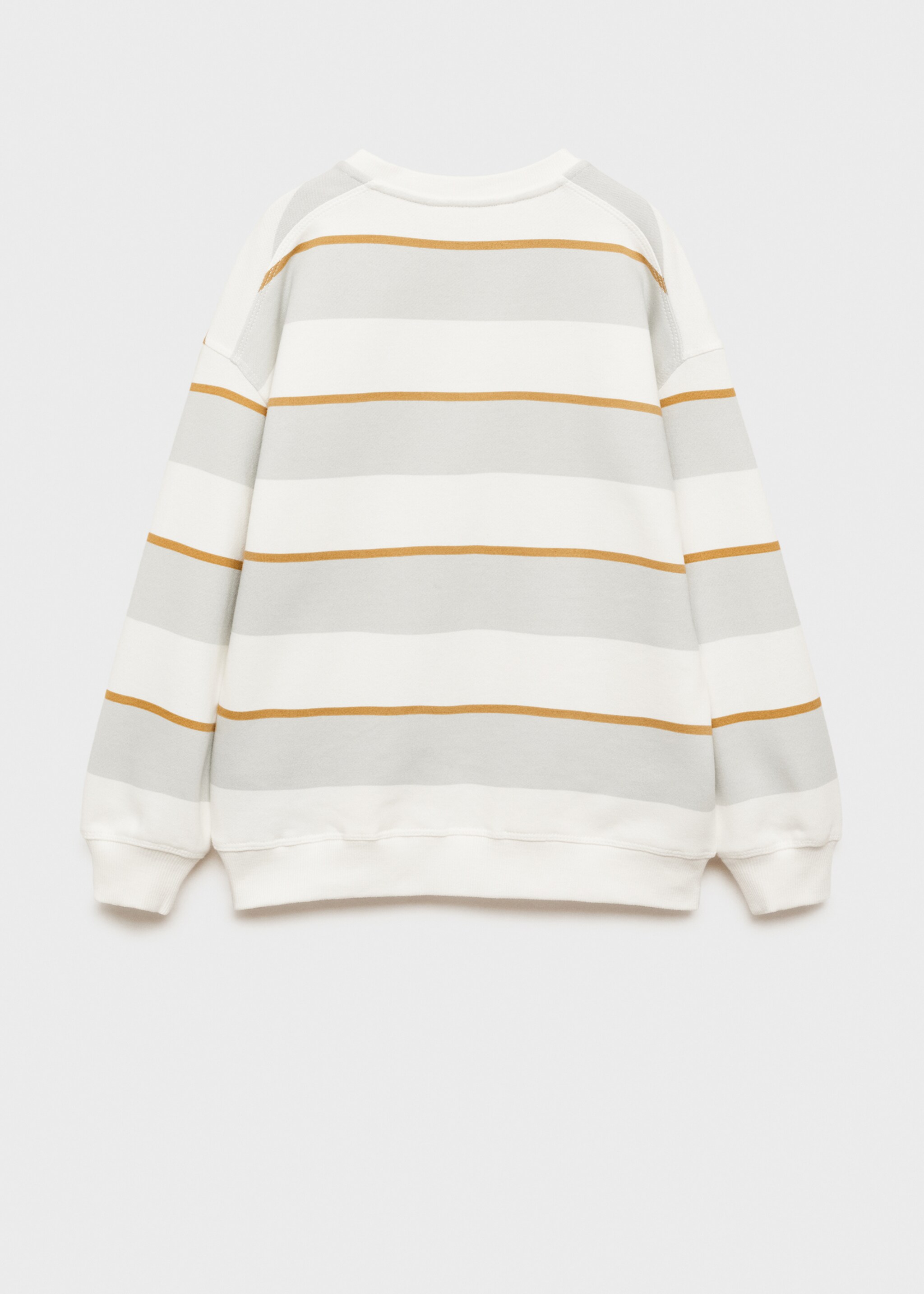 Striped cotton-blend sweatshirt - Reverse of the article