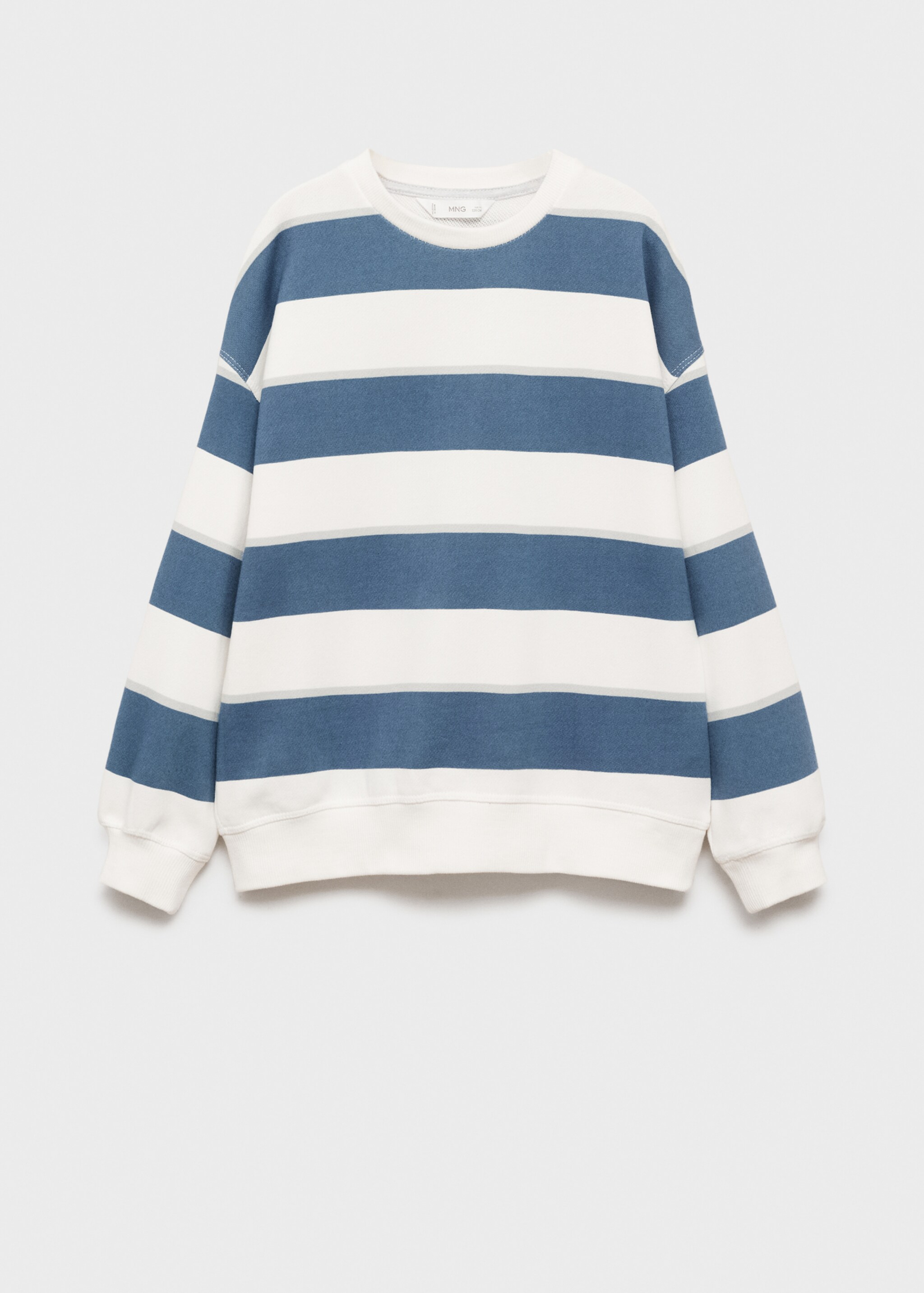 Striped cotton-blend sweatshirt - Article without model