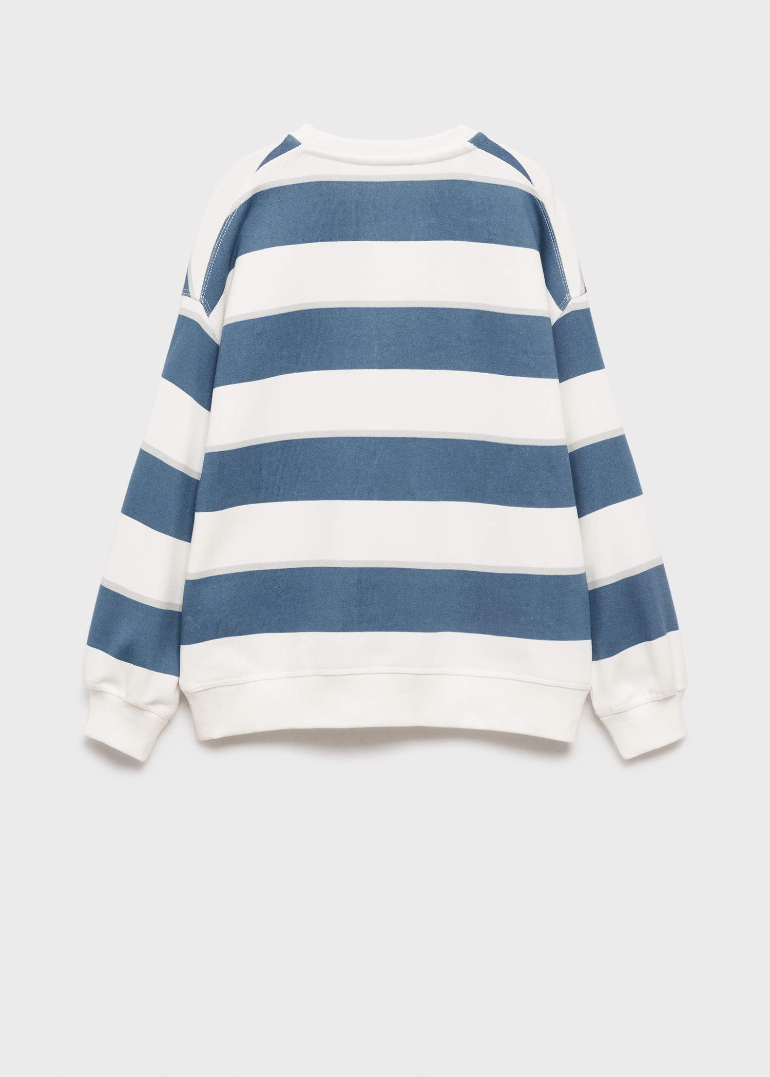 Striped cotton-blend sweatshirt - Reverse of the article