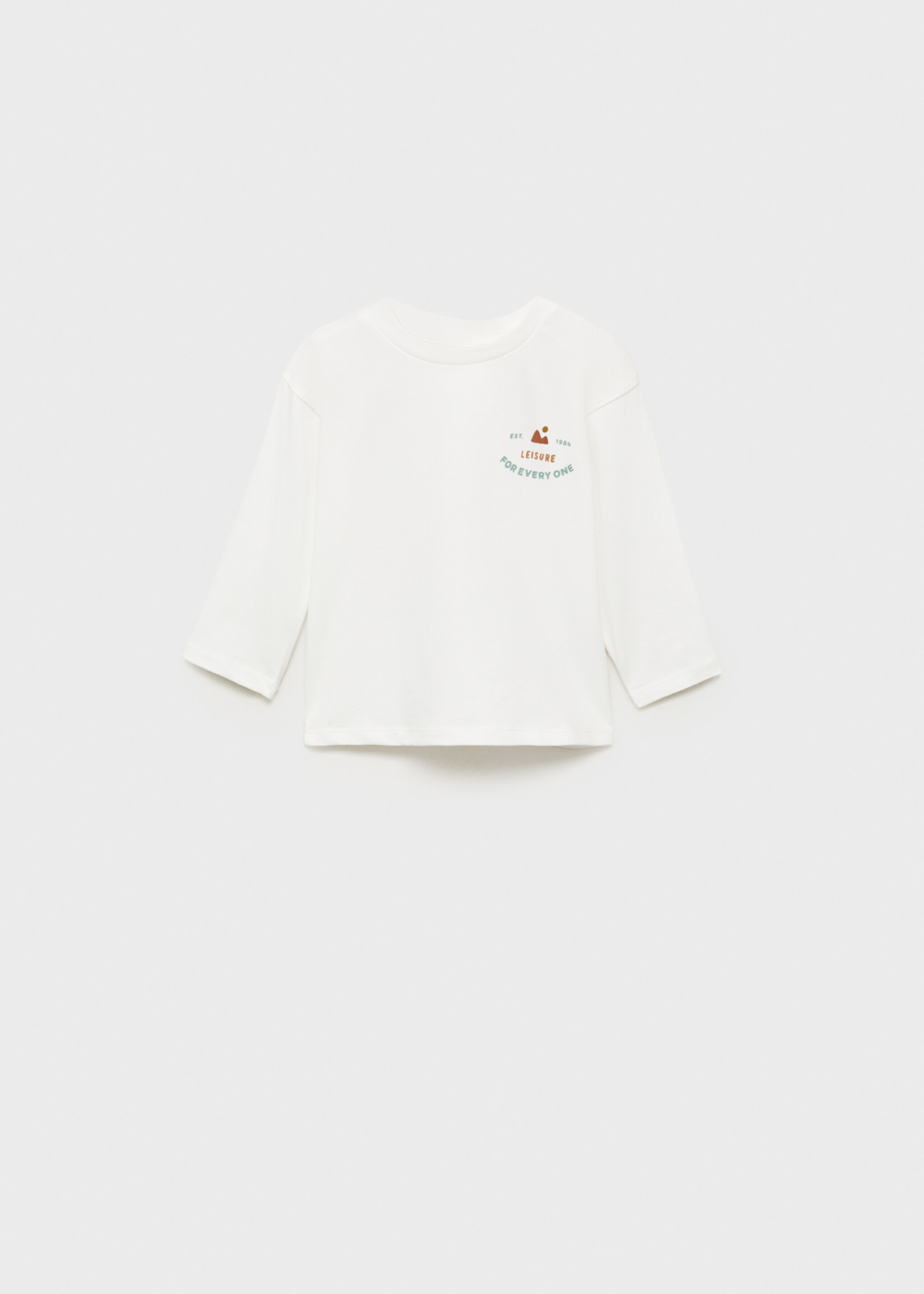 Printed cotton-blend T-shirt - Article without model