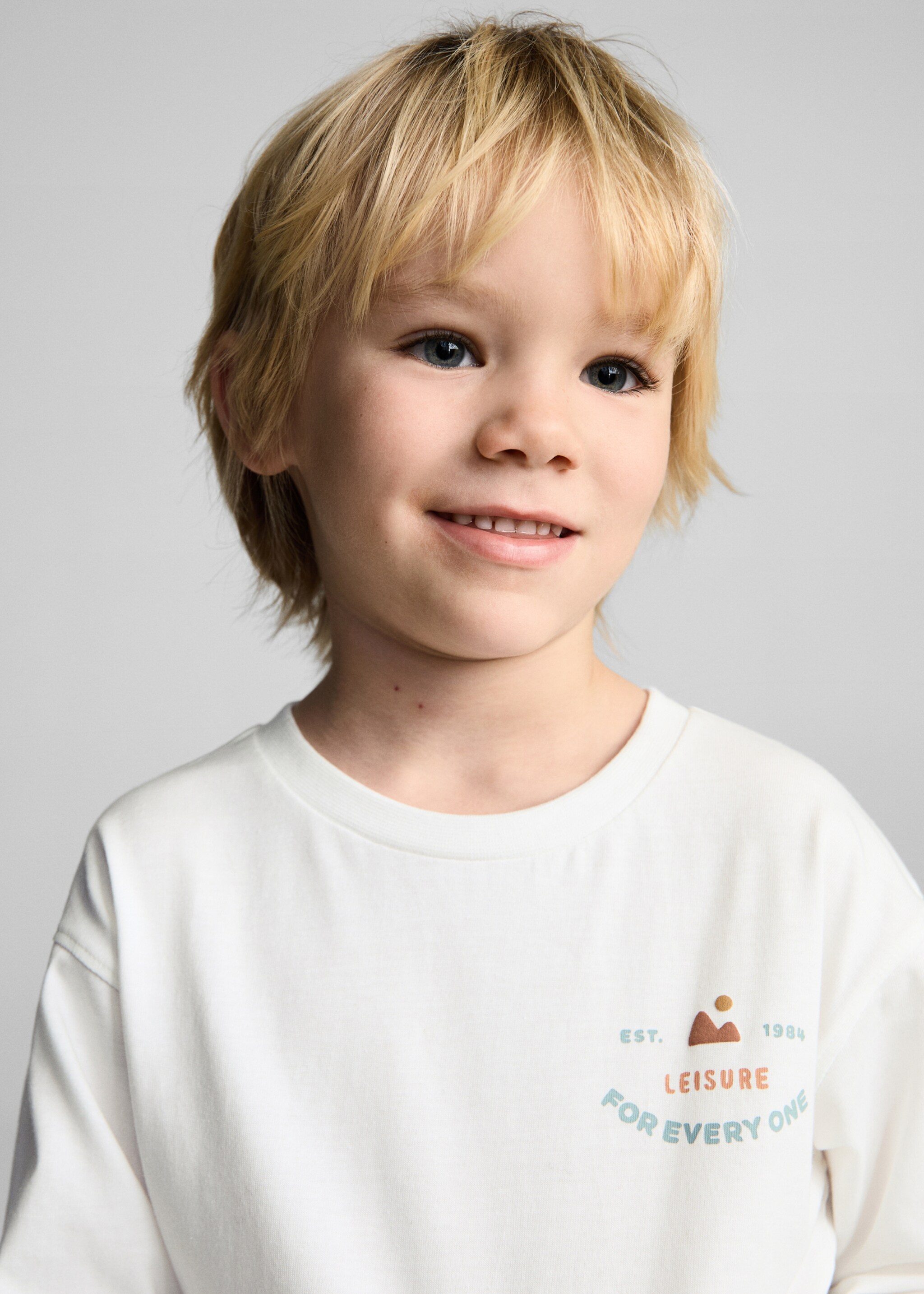 Printed cotton-blend T-shirt - Details of the article 1