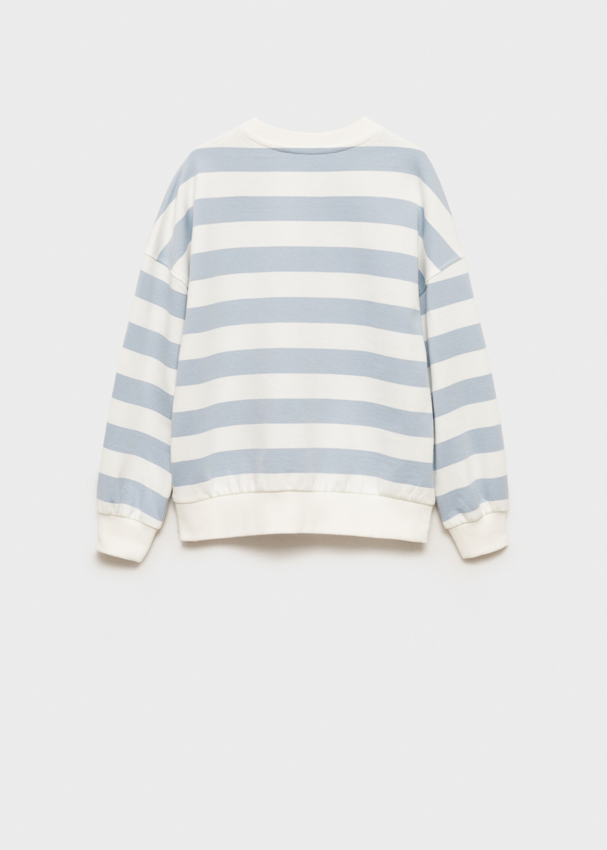 Striped cotton-blend sweatshirt - Reverse of the article