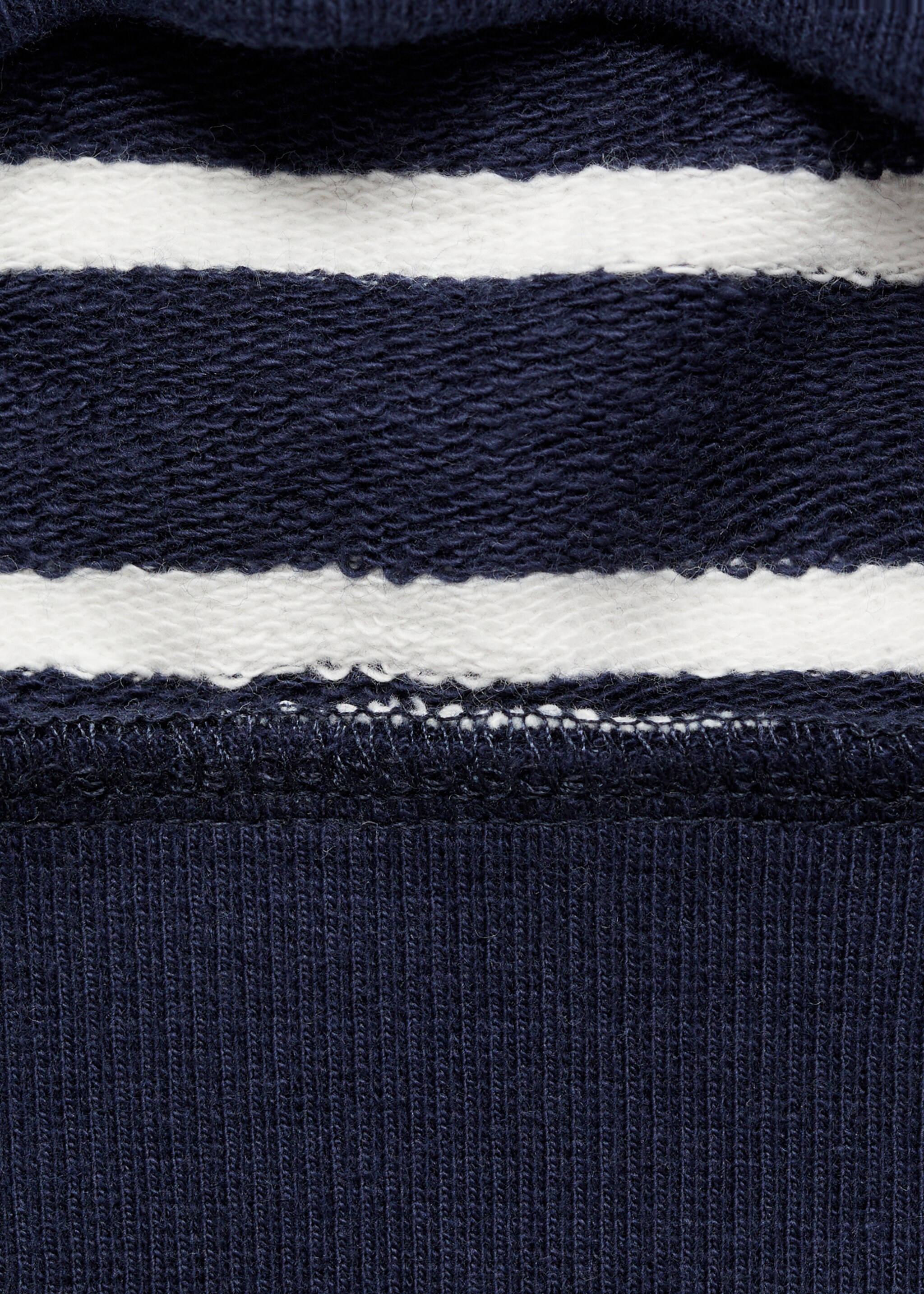 Randig sweatshirt i bomull - Detaljer om artikeln 0