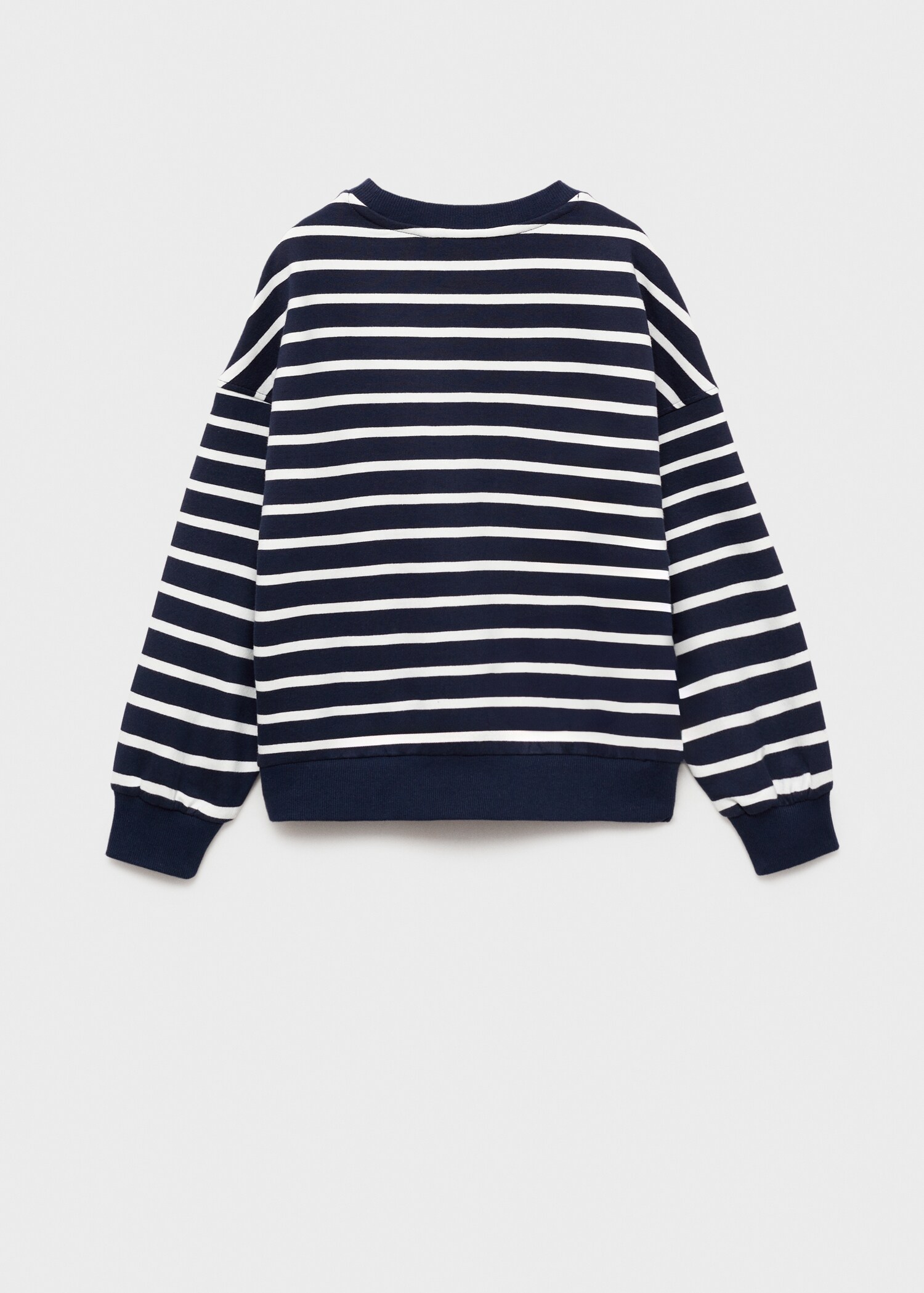 Sudadera algodón rayas - Reverso del artículo