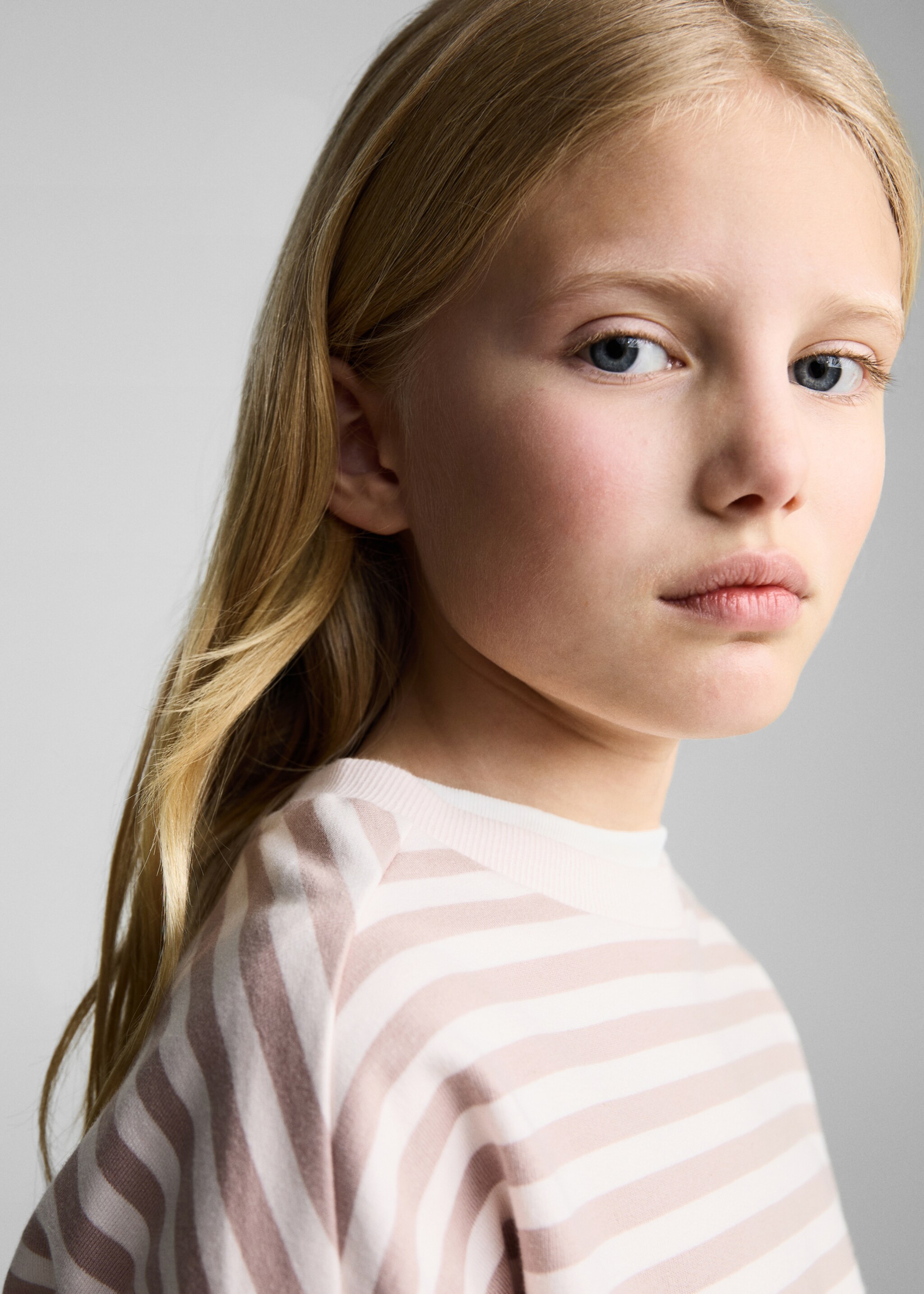 Randig sweatshirt i bomull - Detaljer om artikeln 1