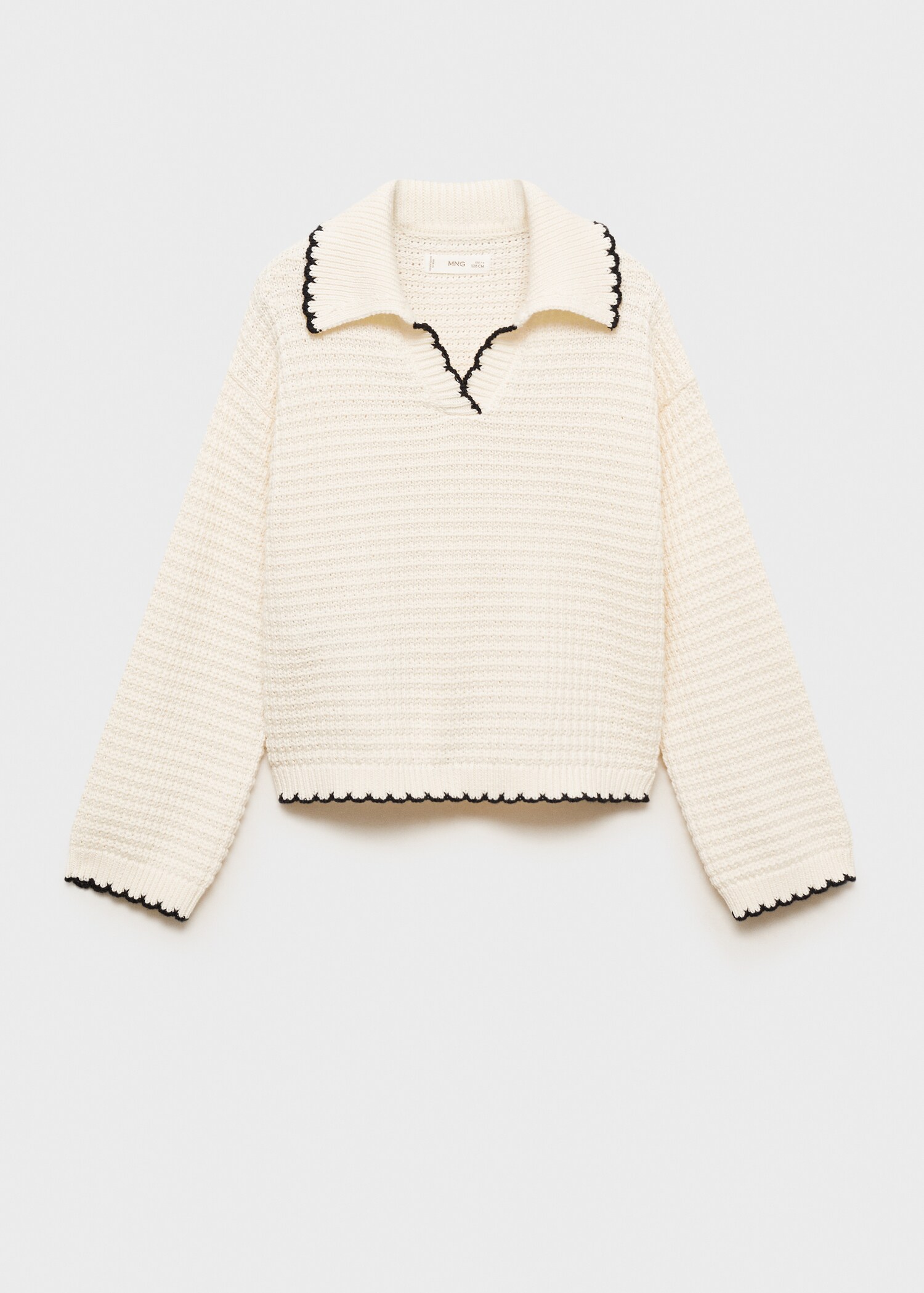 Jersey punto cuello solapa - Artículo sin modelo